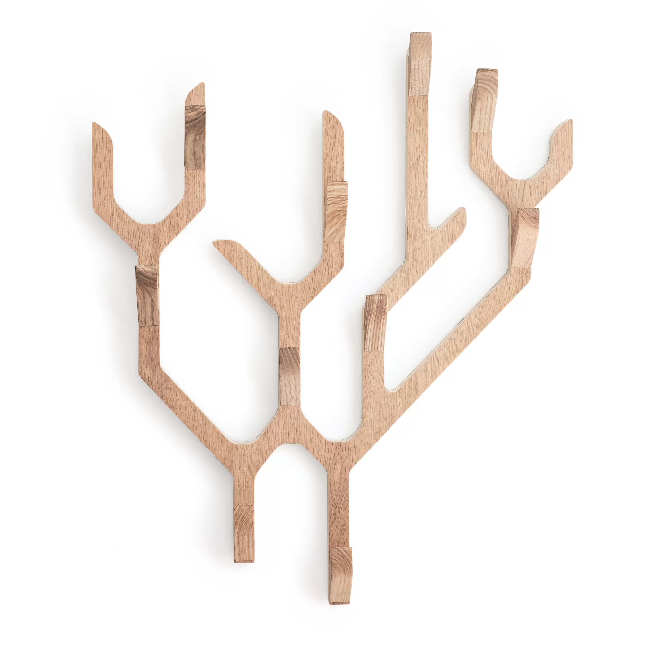 Portemanteaux Patères Portants>Harto Portemanteau Mural Ambroise Bois Naturel / L 56.5 X H 67.7 Cm - Chene - Chene Naturel