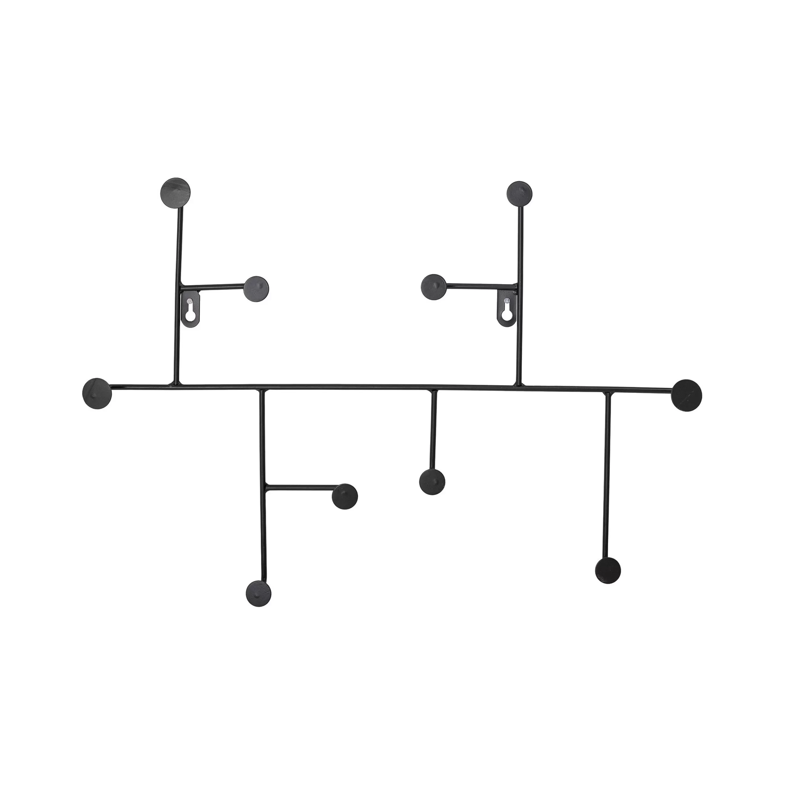 Portemanteaux Patères Portants>Bloomingville Portemanteau Mural Fiddi Metal/ L 50 X H 34 Cm - Noir