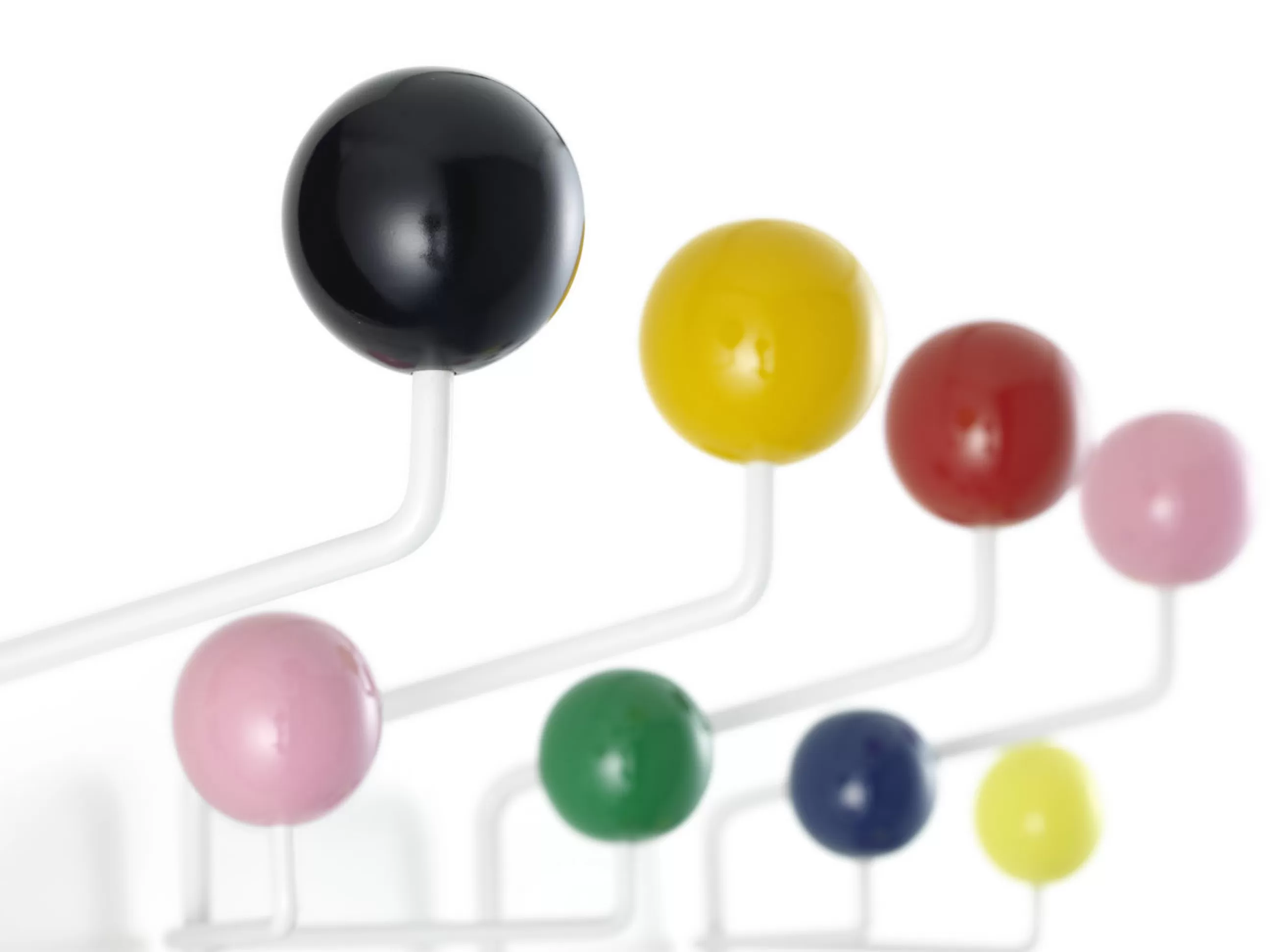 Portemanteaux Patères Portants>Vitra Portemanteau Mural Hang It All Metal Bois Multicolore / Eames (1953) - Blanc - Multicolore