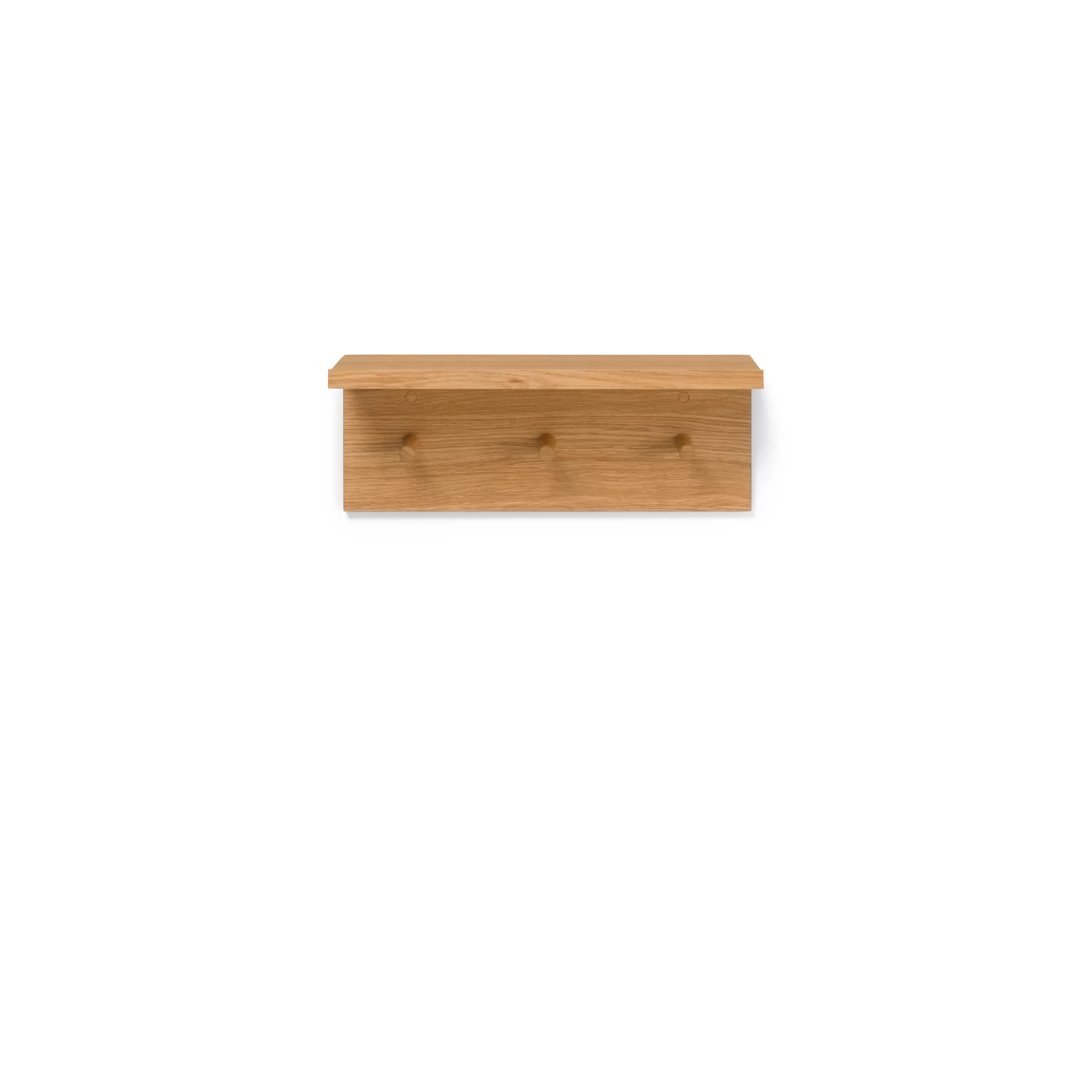 Portemanteaux Patères Portants>Ferm Living Portemanteau Mural Place Small Bois Naturel / Etagere - L 105 Cm - Chene Naturel