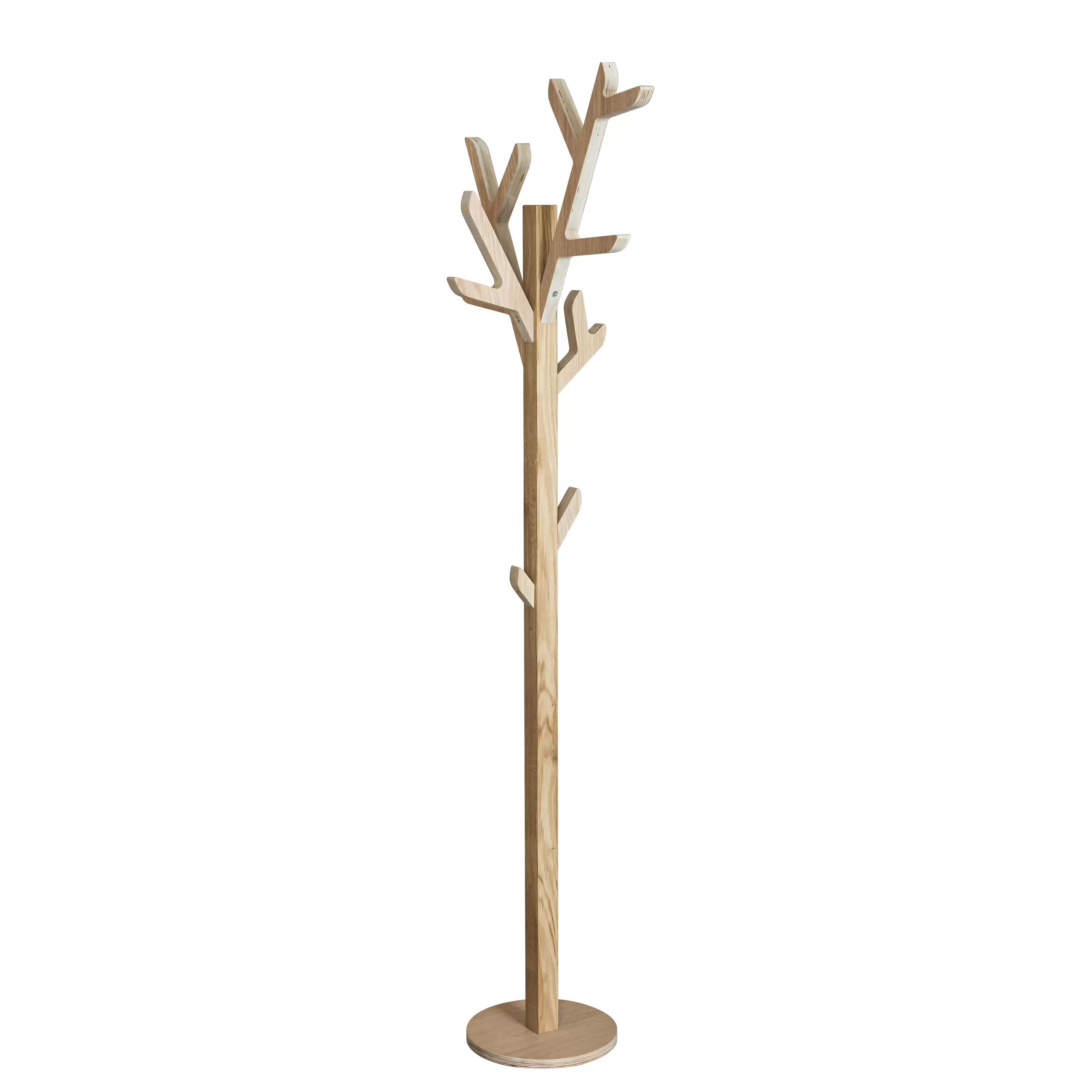 Portemanteaux Patères Portants>Harto Portemanteau Sur Pied Ambroise Bois Naturel / H 158 Cm - Chene - Chene Naturel