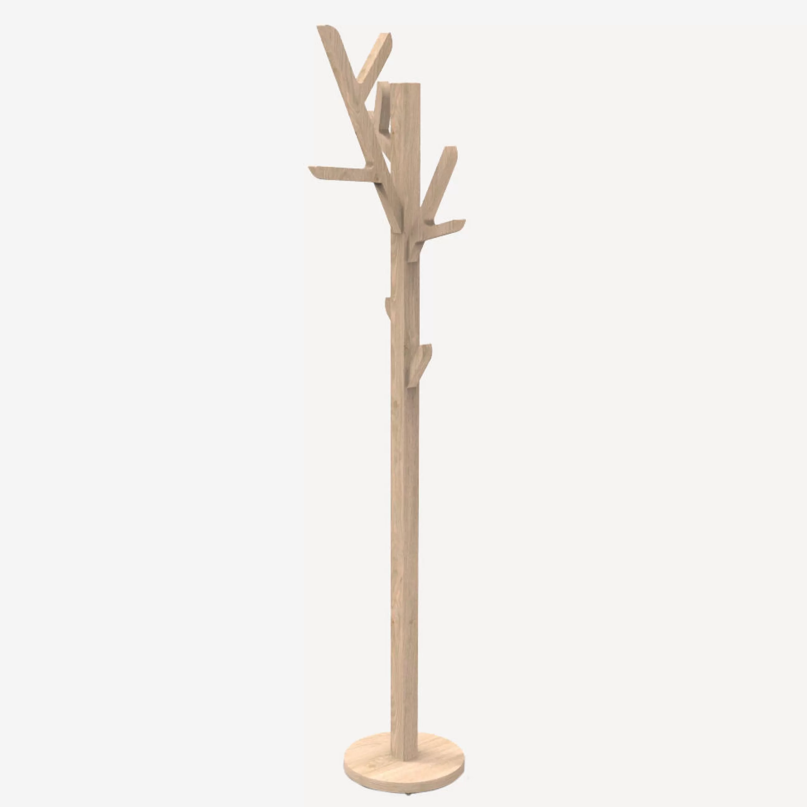 Portemanteaux Patères Portants>Harto Portemanteau Sur Pied Ambroise Bois Naturel / H 158 Cm - Chene - Chene Naturel