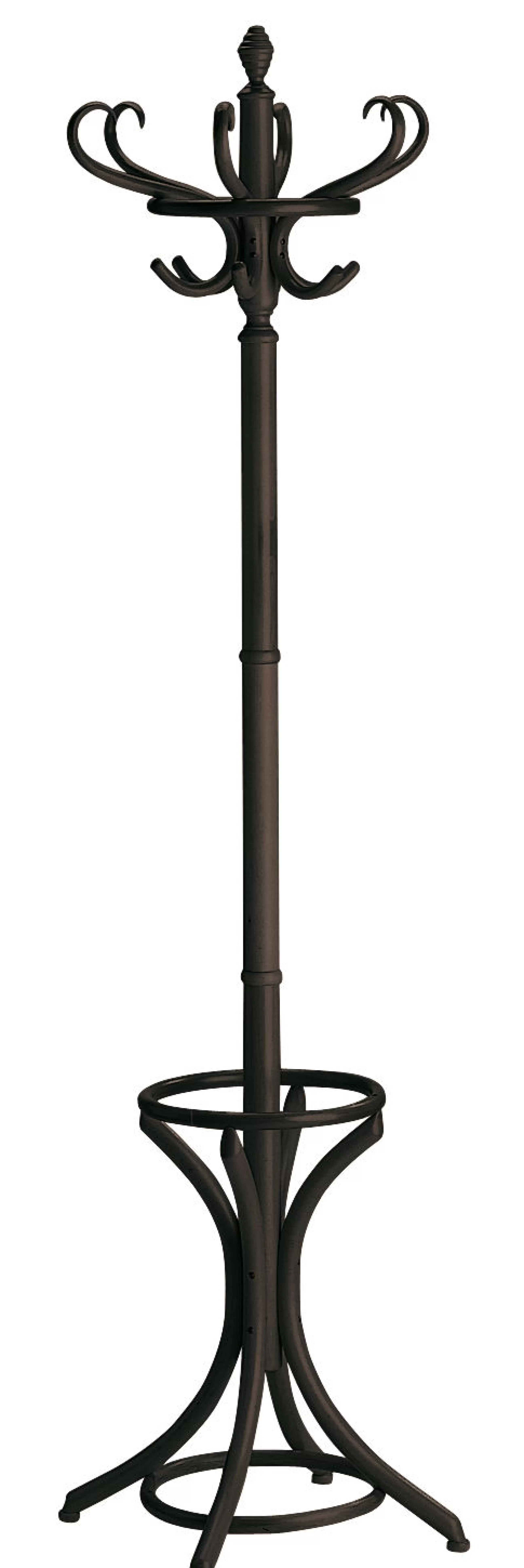 Portemanteaux Patères Portants>Wiener GTV Design Portemanteau Sur Pied Kleiderstander Bois/ Avec Porte-Parapluies - Reedition 1905 - Noir