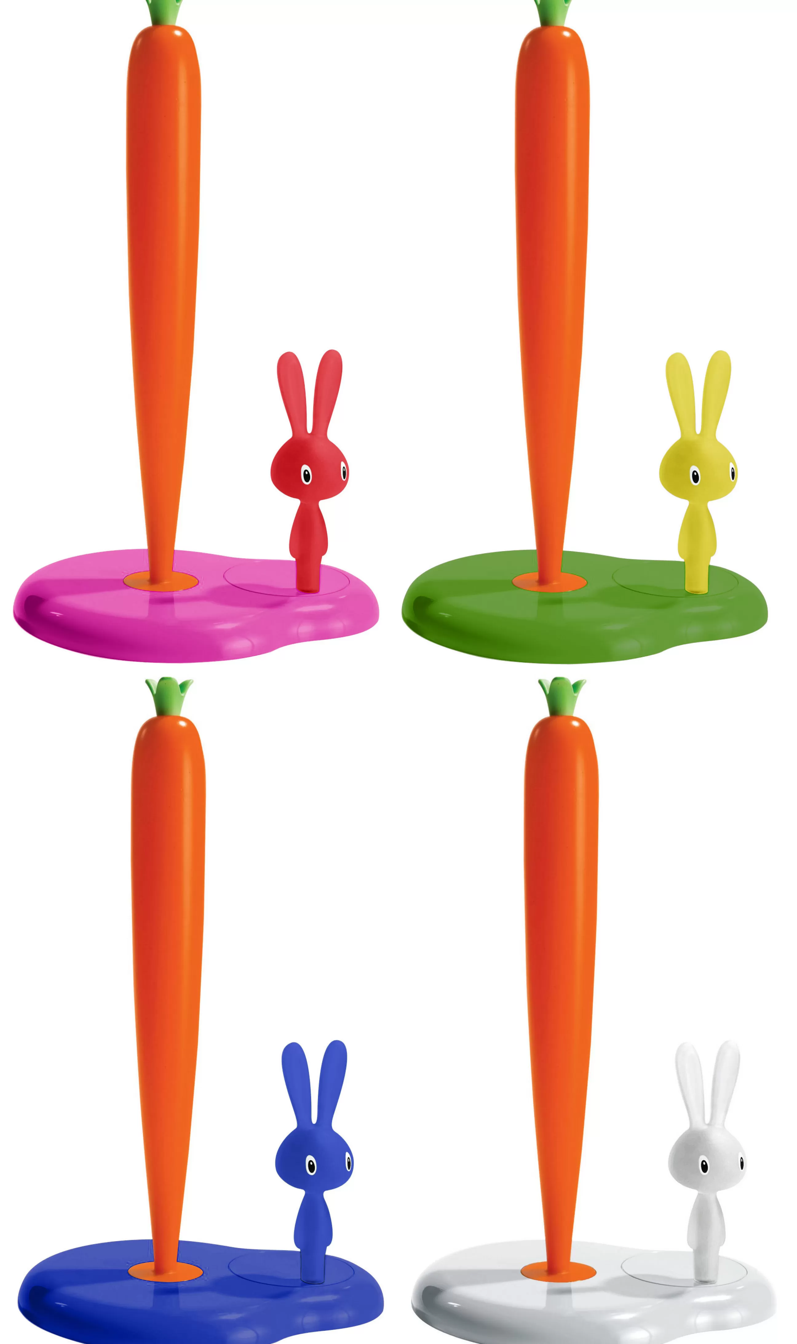 Nettoyage Et Rangement>Alessi Porte-Rouleau Essuie-Tout Bunny And Carrot Plastique- Blanc