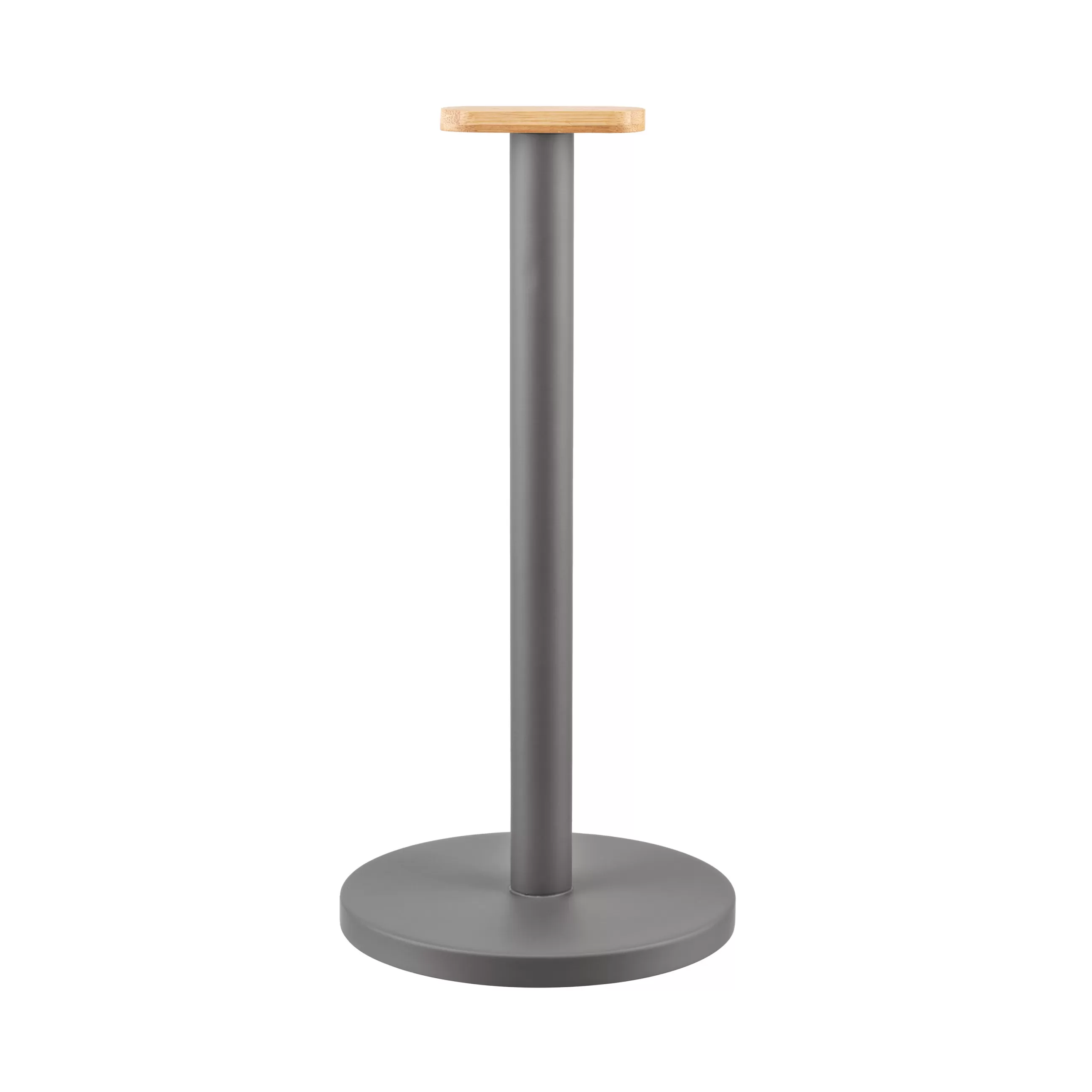 Nettoyage Et Rangement>Alessi Porte-Rouleau Essuie-Tout Mattina Metal Gris / Acier & Bambou - Anthracite - Bambou