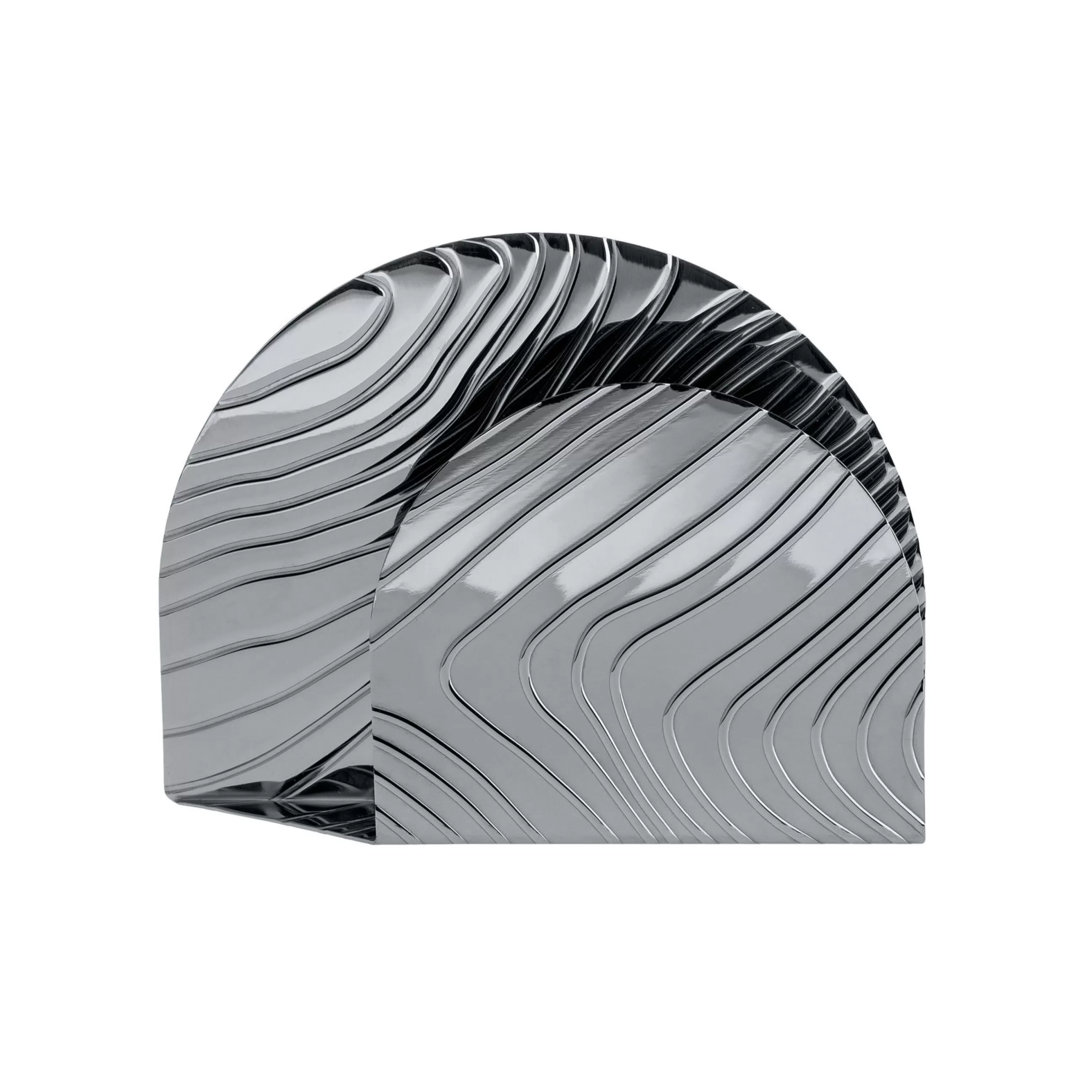 Accessoires Cuisine>Alessi Porte-Serviettes En Papier Veneer Metal / Acier Avec Motifs En Relief - Acier Poli