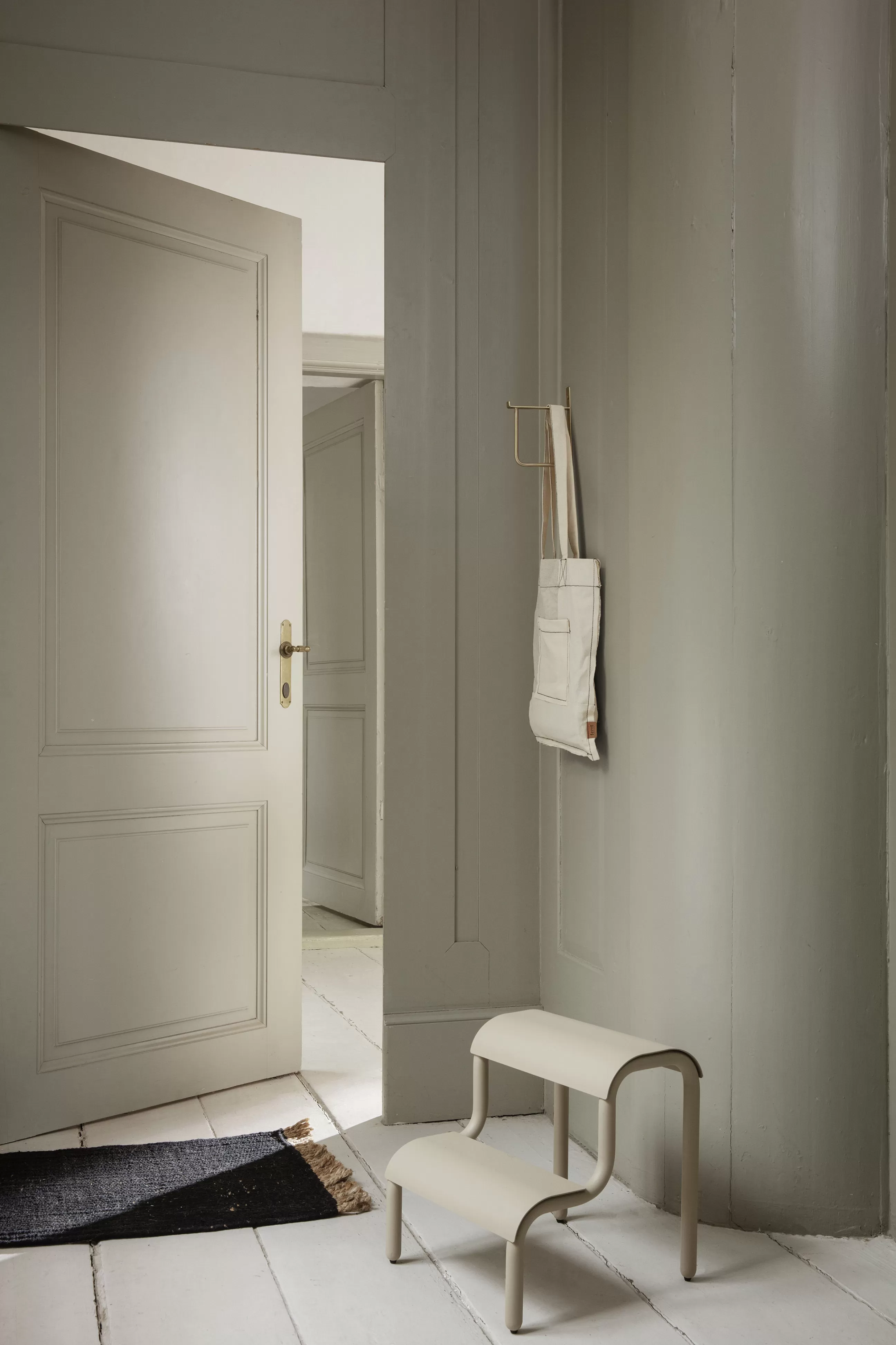 Accessoires Salle De Bains>Ferm Living Porte-Serviettes Hang Rack Or Metal / H 19 Cm - Laiton
