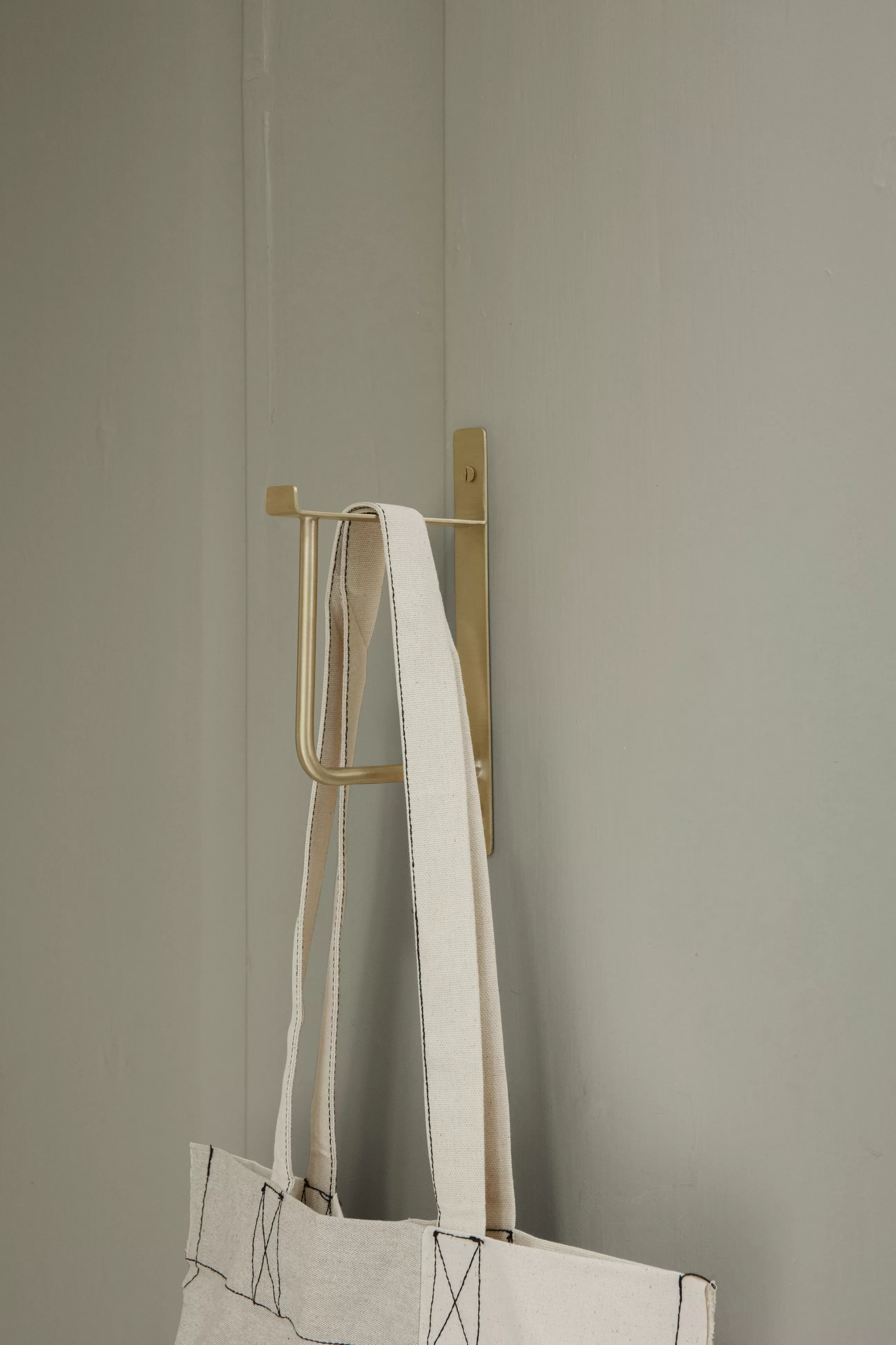 Accessoires Salle De Bains>Ferm Living Porte-Serviettes Hang Rack Or Metal / H 19 Cm - Laiton