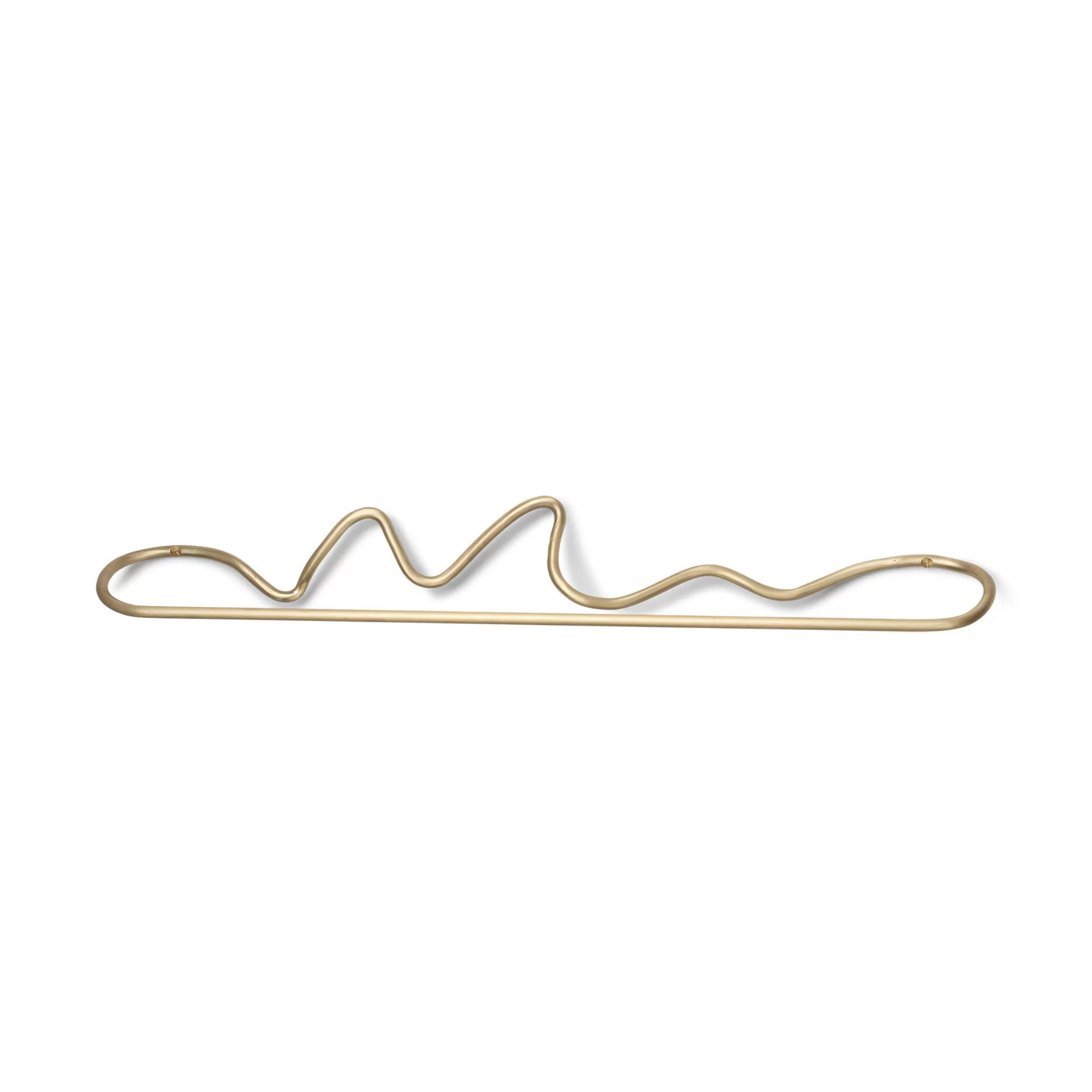 Accessoires Salle De Bains>Ferm Living Porte-Serviettes Mural Curvature Or Metal / L 66 Cm - - Laiton Mat