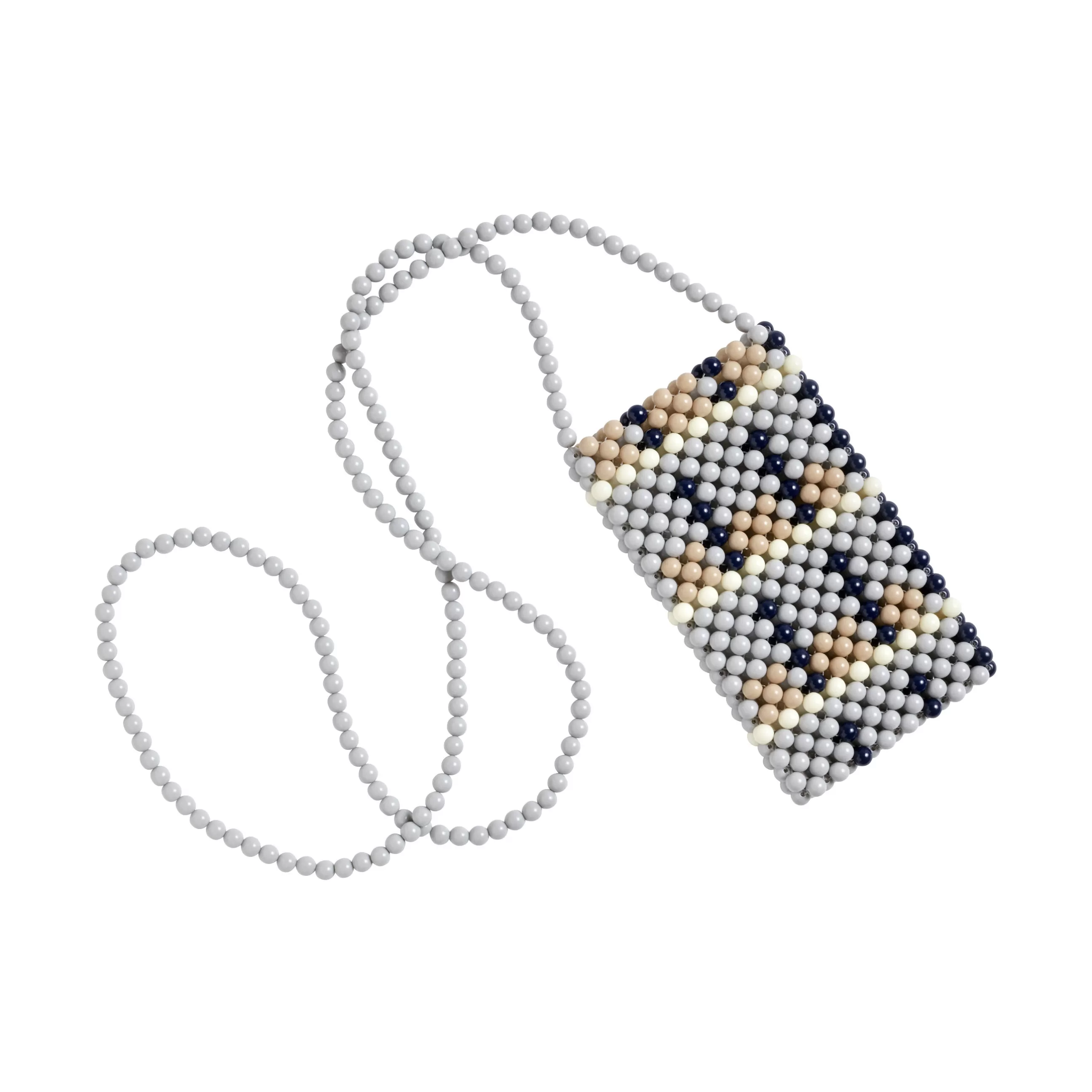 Sacs Trousses Porte Monnaie>Hay Porte-Telephone Perla Plastique / Mini Sacoche En Perles - Fait Main - Multicolore