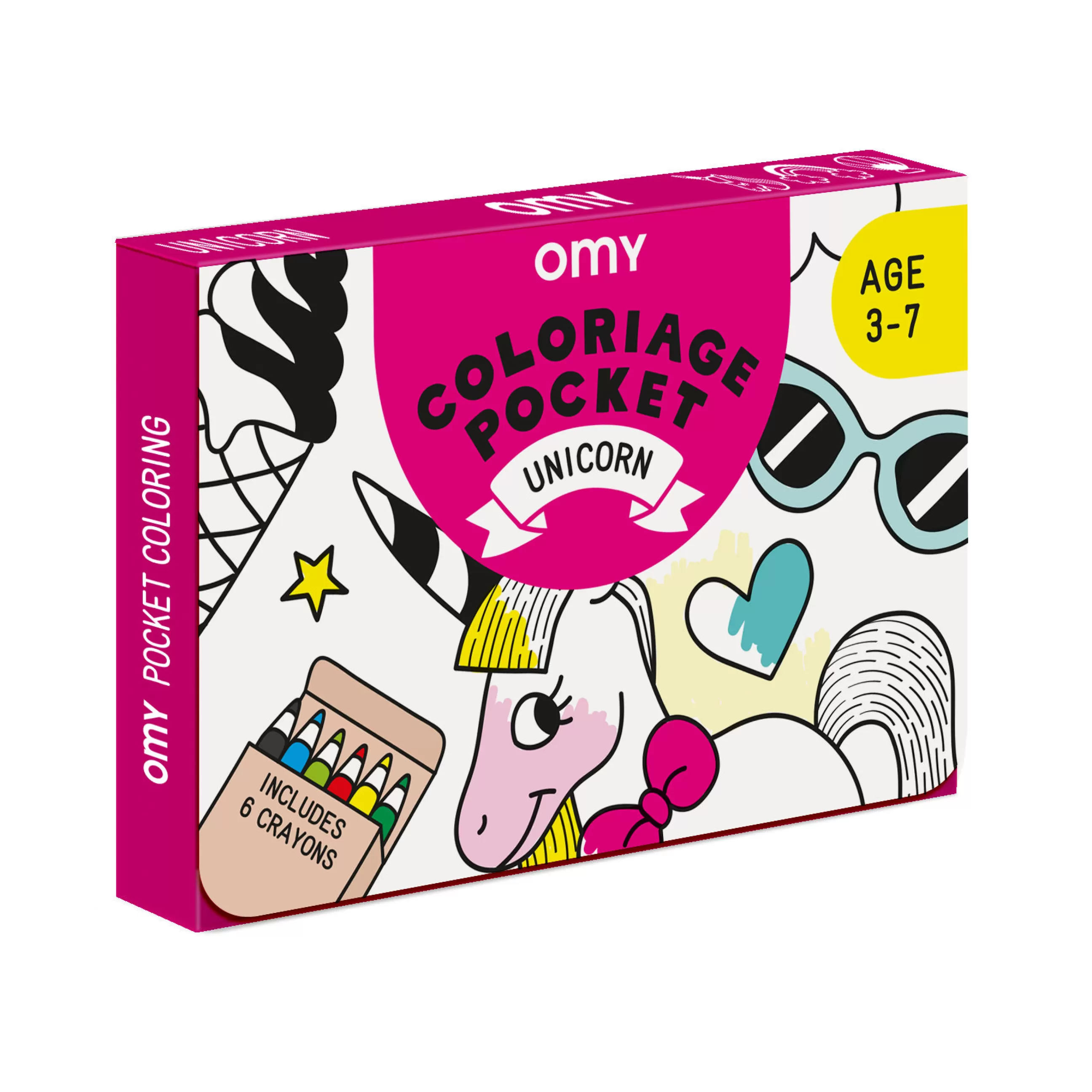 Jeux Et Loisirs>OMY Design & Play Poster A Colorier Coloriage Pocket - Papier Blanc Noir / 52 X 38 Cm - Blanc - Noir
