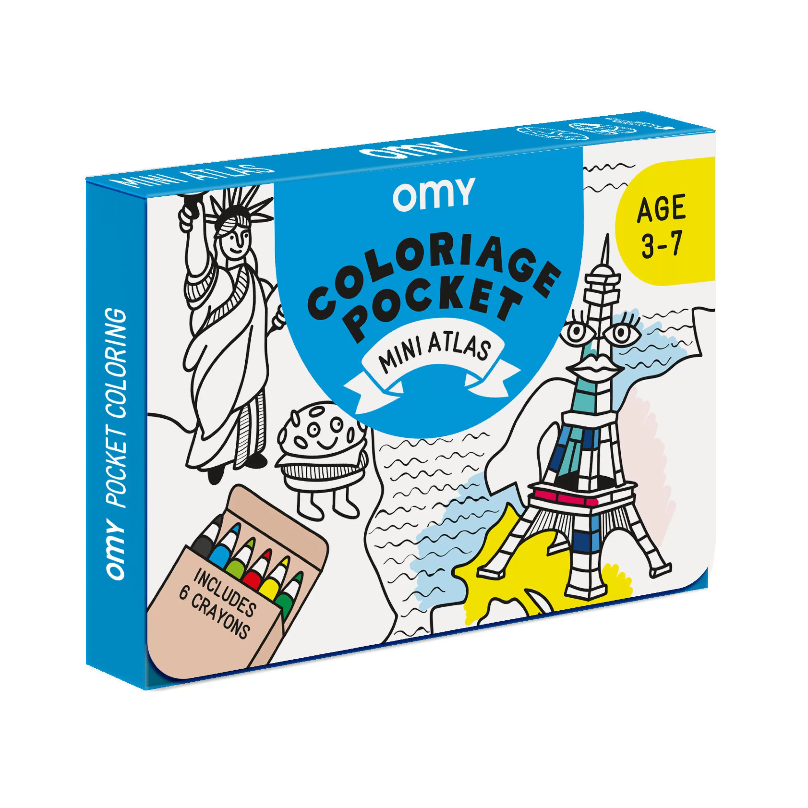 Jeux Et Loisirs>OMY Design & Play Poster A Colorier Coloriage Pocket -Papier Blanc Noir / 52 X 38 Cm - Blanc - Noir