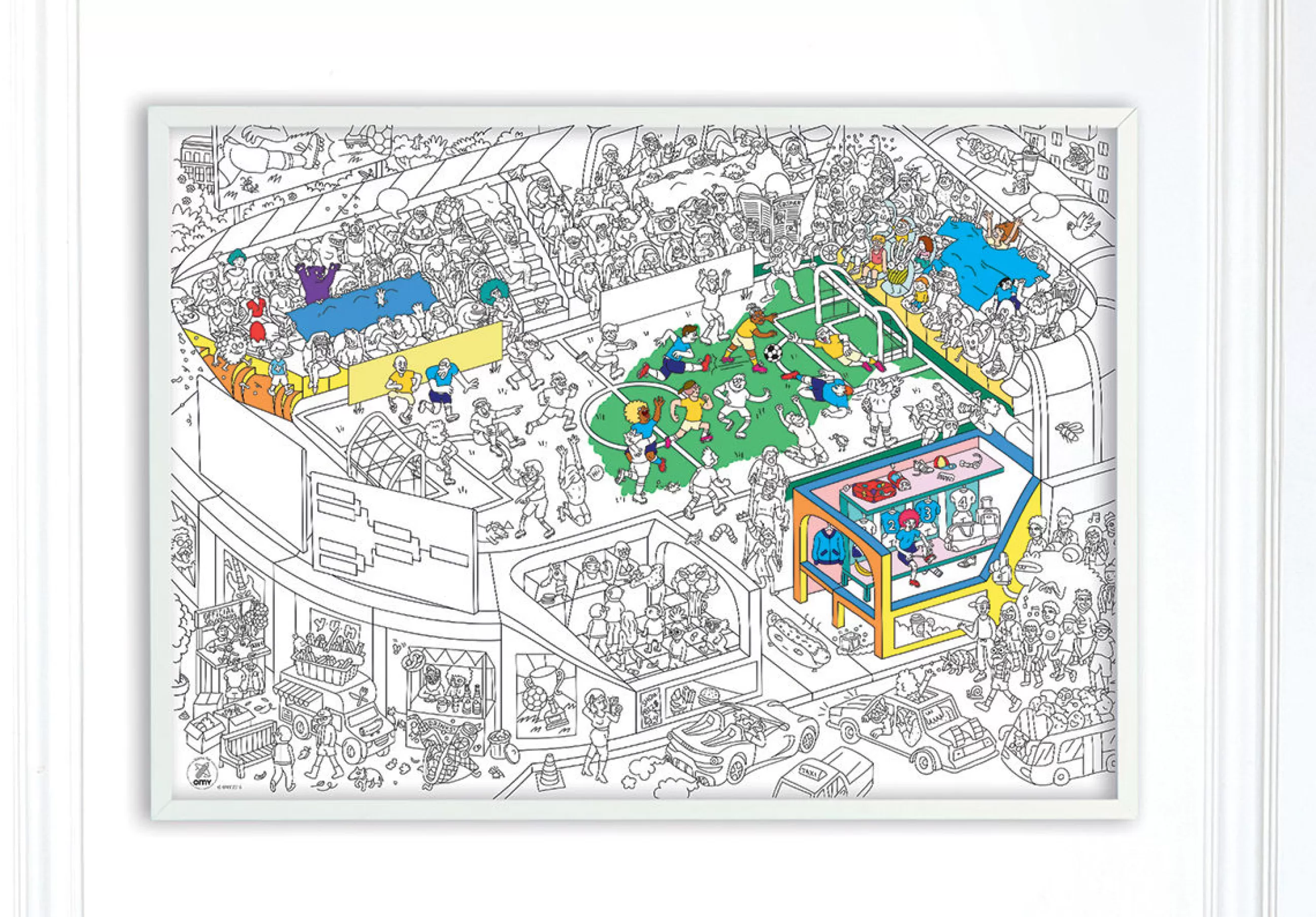 Jeux Et Loisirs>OMY Design & Play Poster A Colorier Papier Blanc Noir / 100 X 70 Cm - Blanc - Noir