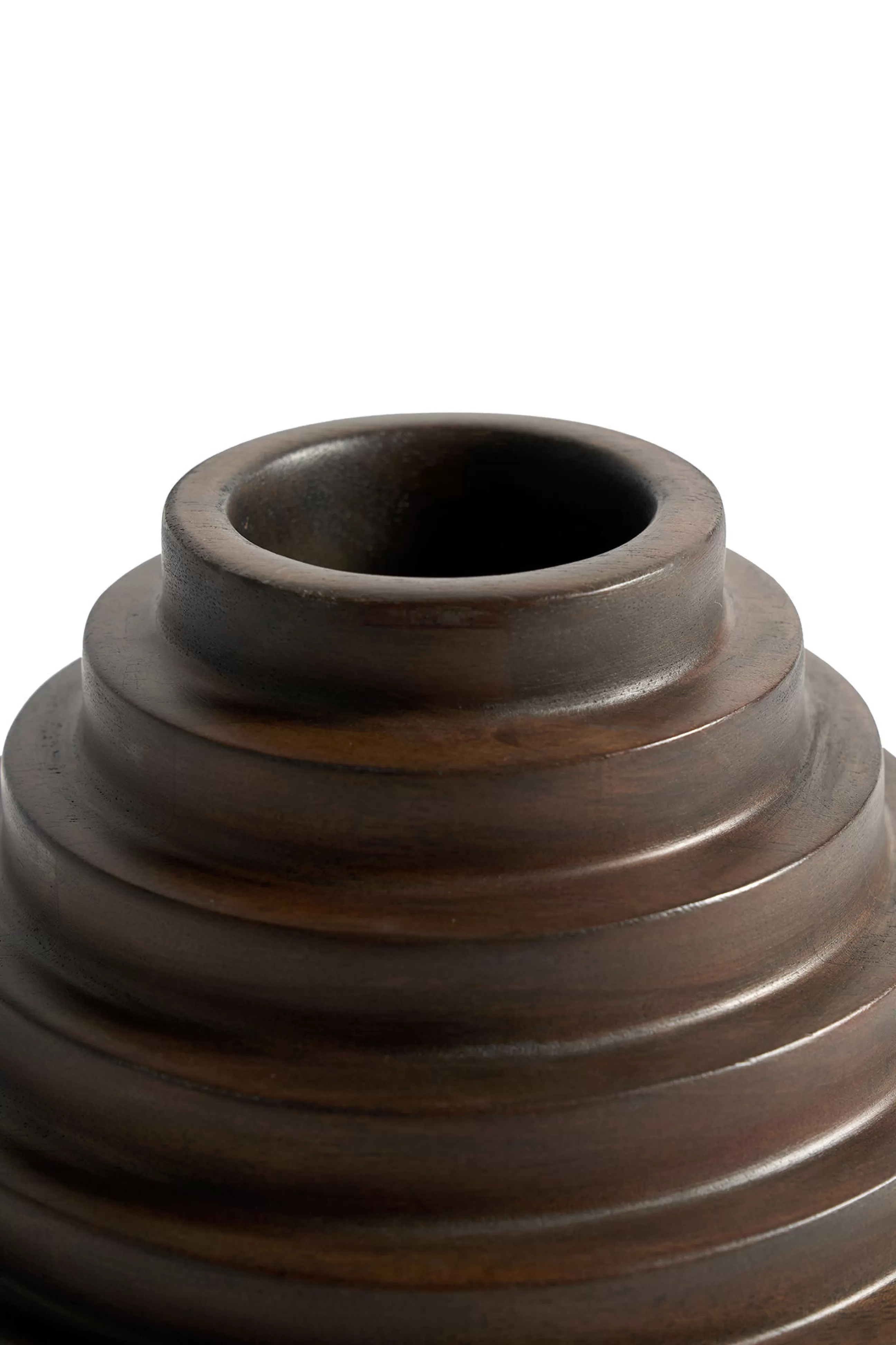 Accessoires Bureau>Ethnicraft Pot Cities - Babylon Bois Naturel / Sculpture En - Fait Main - Acajou