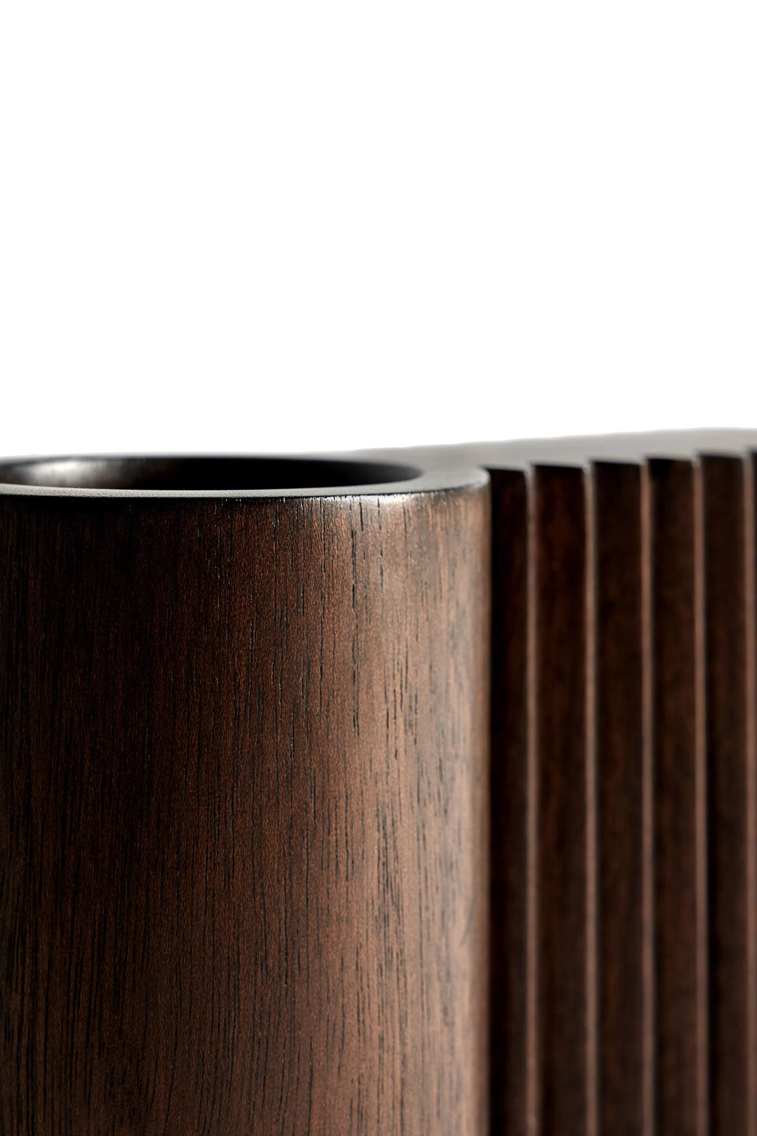 Accessoires Bureau>Ethnicraft Pot Cities - Kabul Bois Naturel / Sculpture En - Fait Main - Acajou