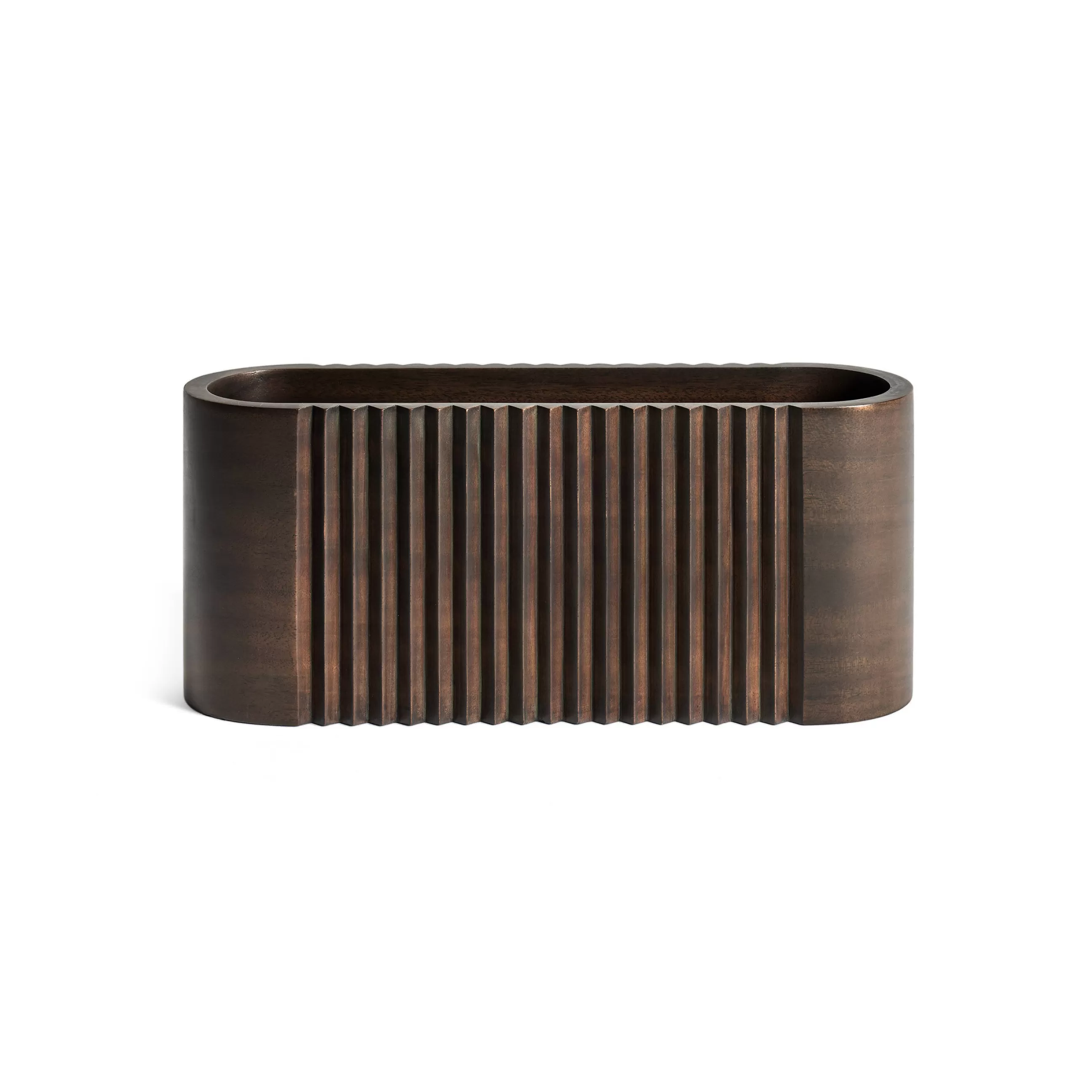 Accessoires Bureau>Ethnicraft Pot Cities - London Bois Naturel / Sculpture En - Fait Main - Acajou