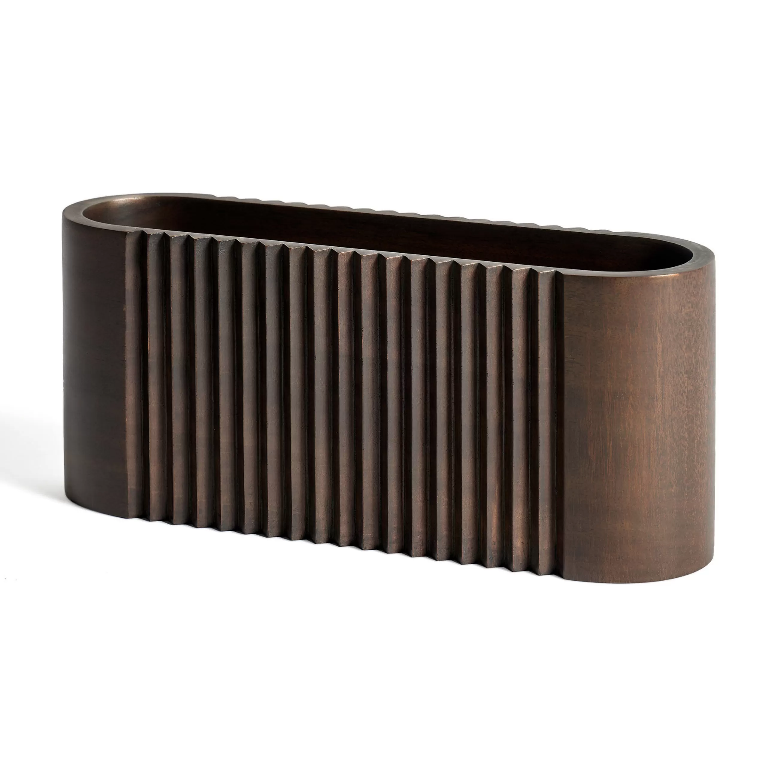 Accessoires Bureau>Ethnicraft Pot Cities - London Bois Naturel / Sculpture En - Fait Main - Acajou