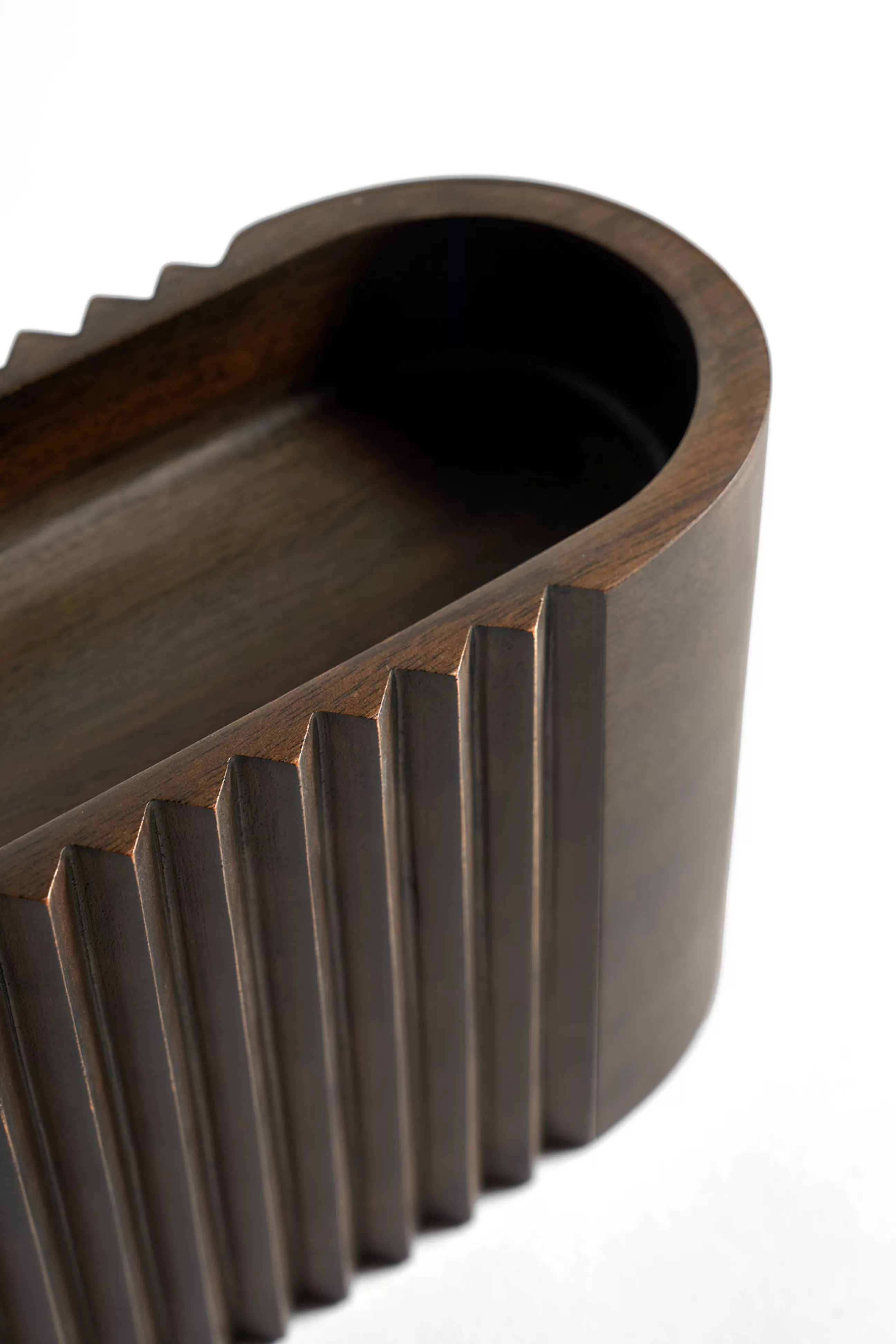 Accessoires Bureau>Ethnicraft Pot Cities - London Bois Naturel / Sculpture En - Fait Main - Acajou