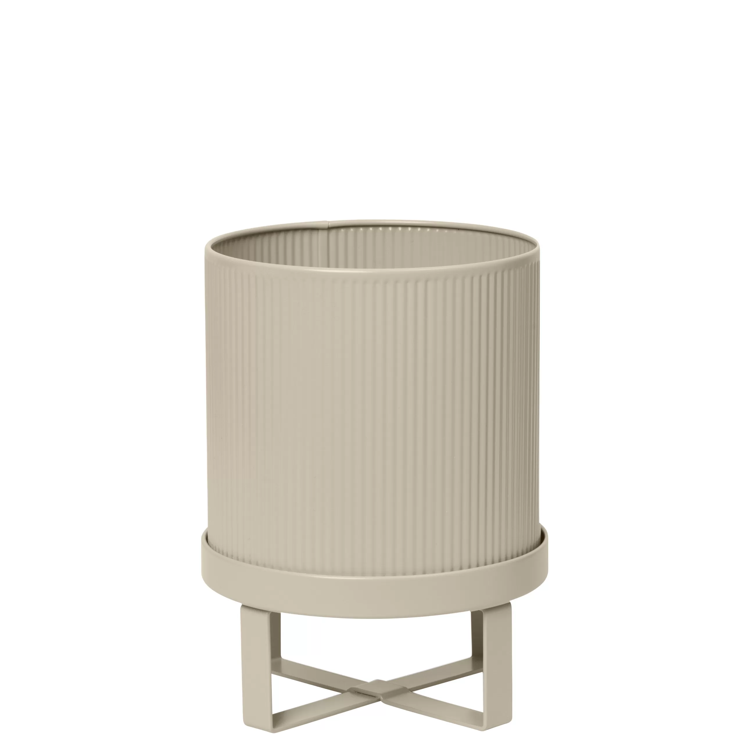 Pots Et Plantes>Ferm Living Pot De Fleurs Bau Small Metal Beige / O 18 Cm - Metal - Beige Cachemire