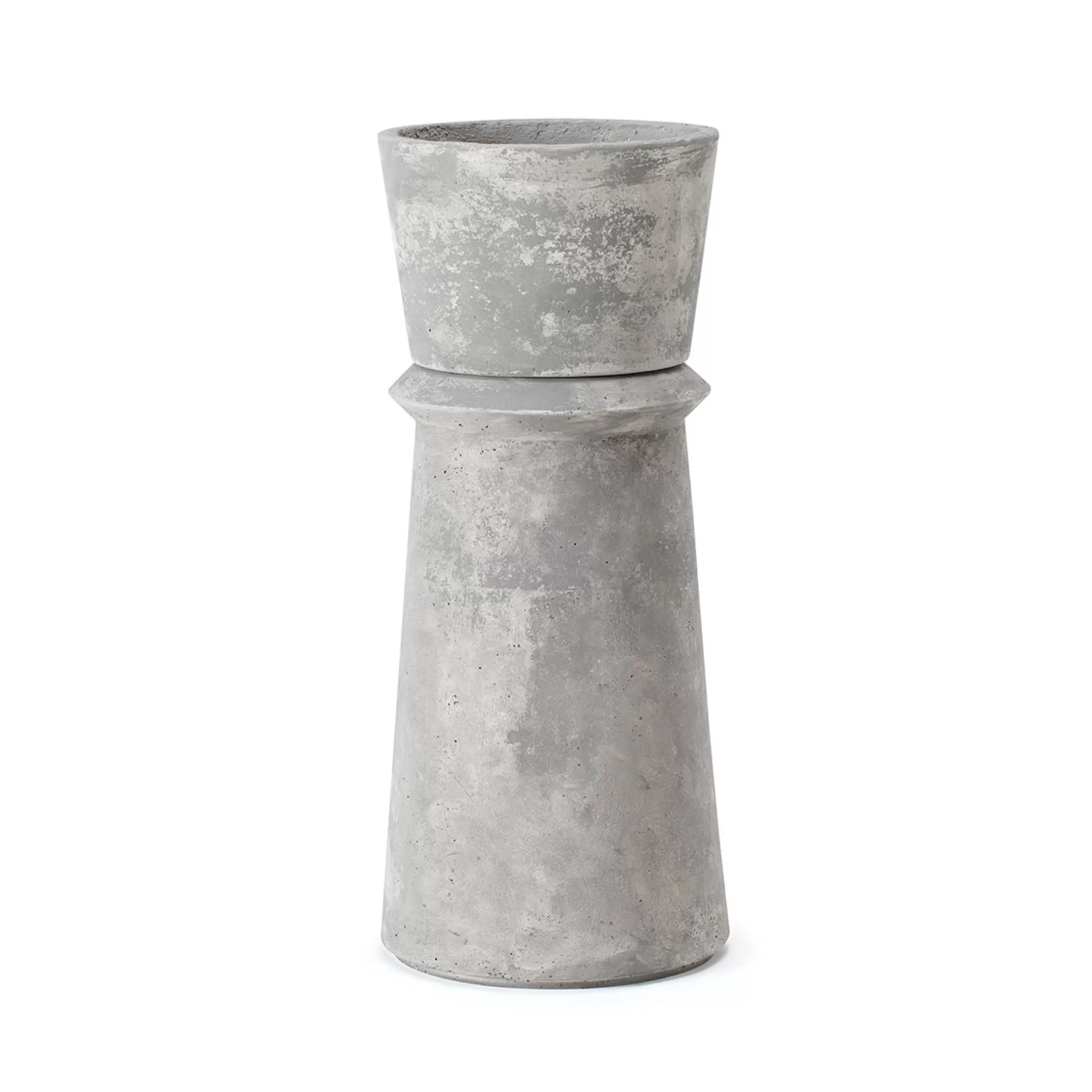 Pots Et Plantes>Ethimo Pot De Fleurs Bulbi Calla Pierre Gris / Beton / O 41 X H 35 Cm - Gris Carbone