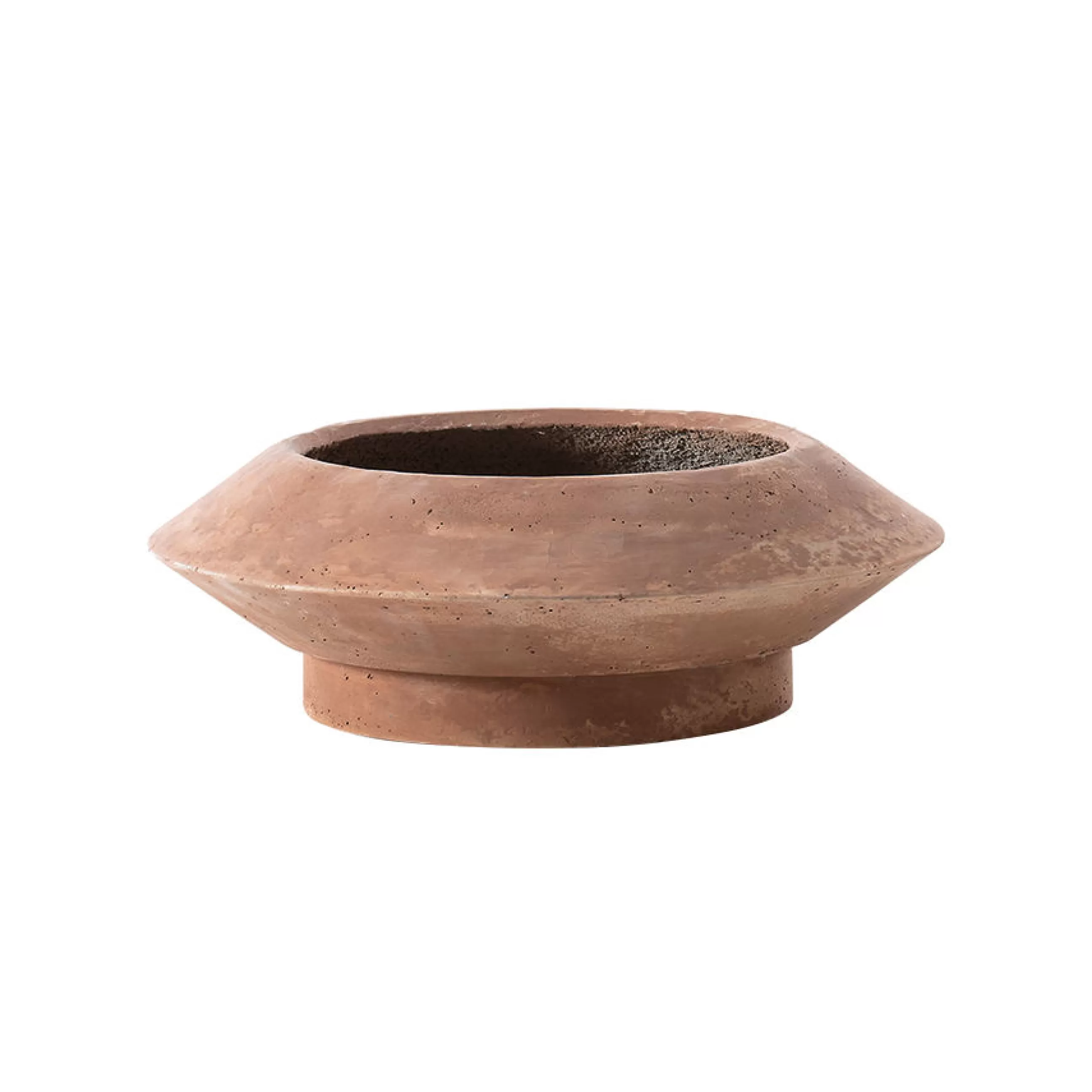 Pots Et Plantes>Ethimo Pot De Fleurs Bulbi Crocus Pierre Rouge Marron / Beton / O 73 X H 27 Cm - Rouge Brique