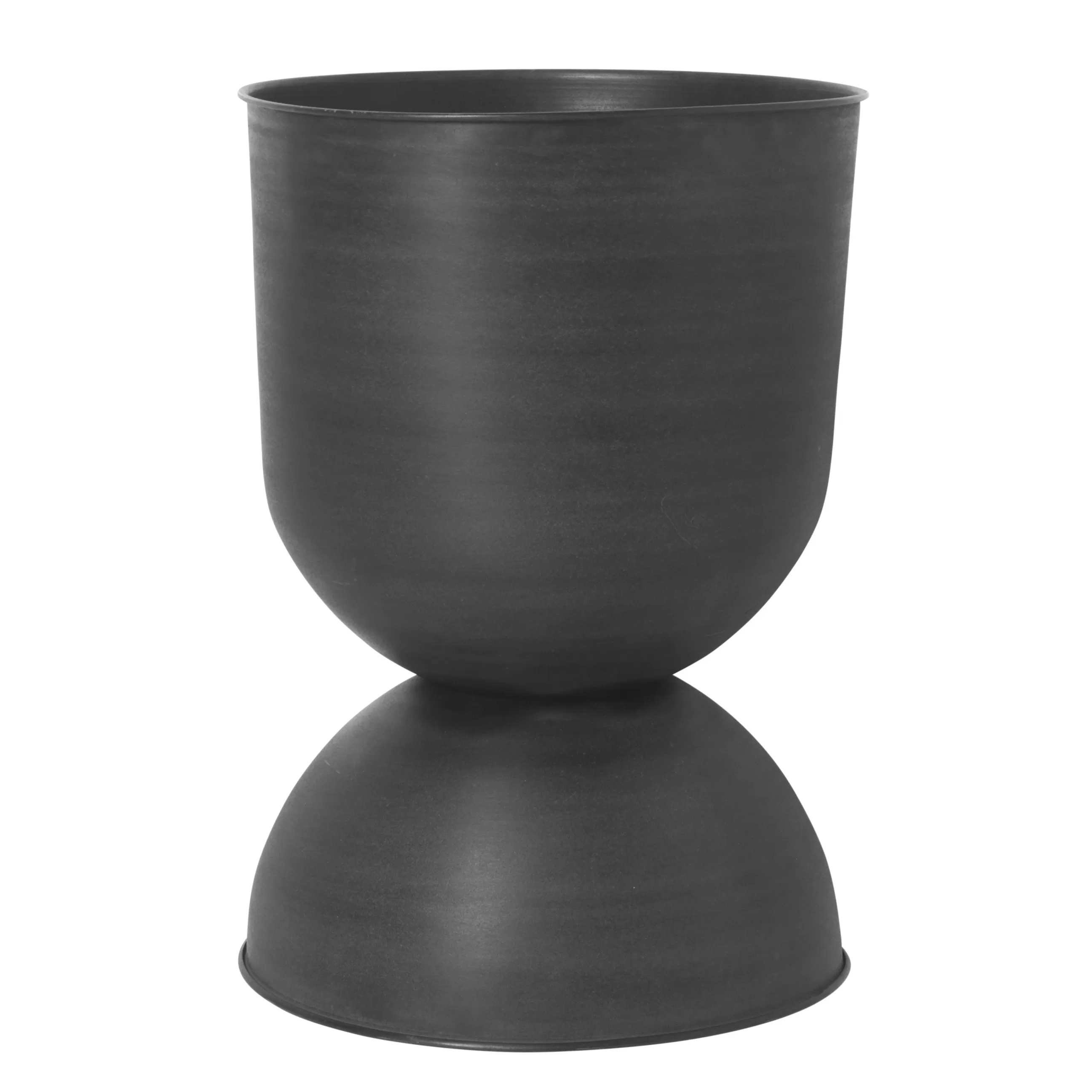 Pots Et Plantes>Ferm Living Pot De Fleurs Hourglass Large Metal / Metal - O 50 X H 73 Cm - Noir