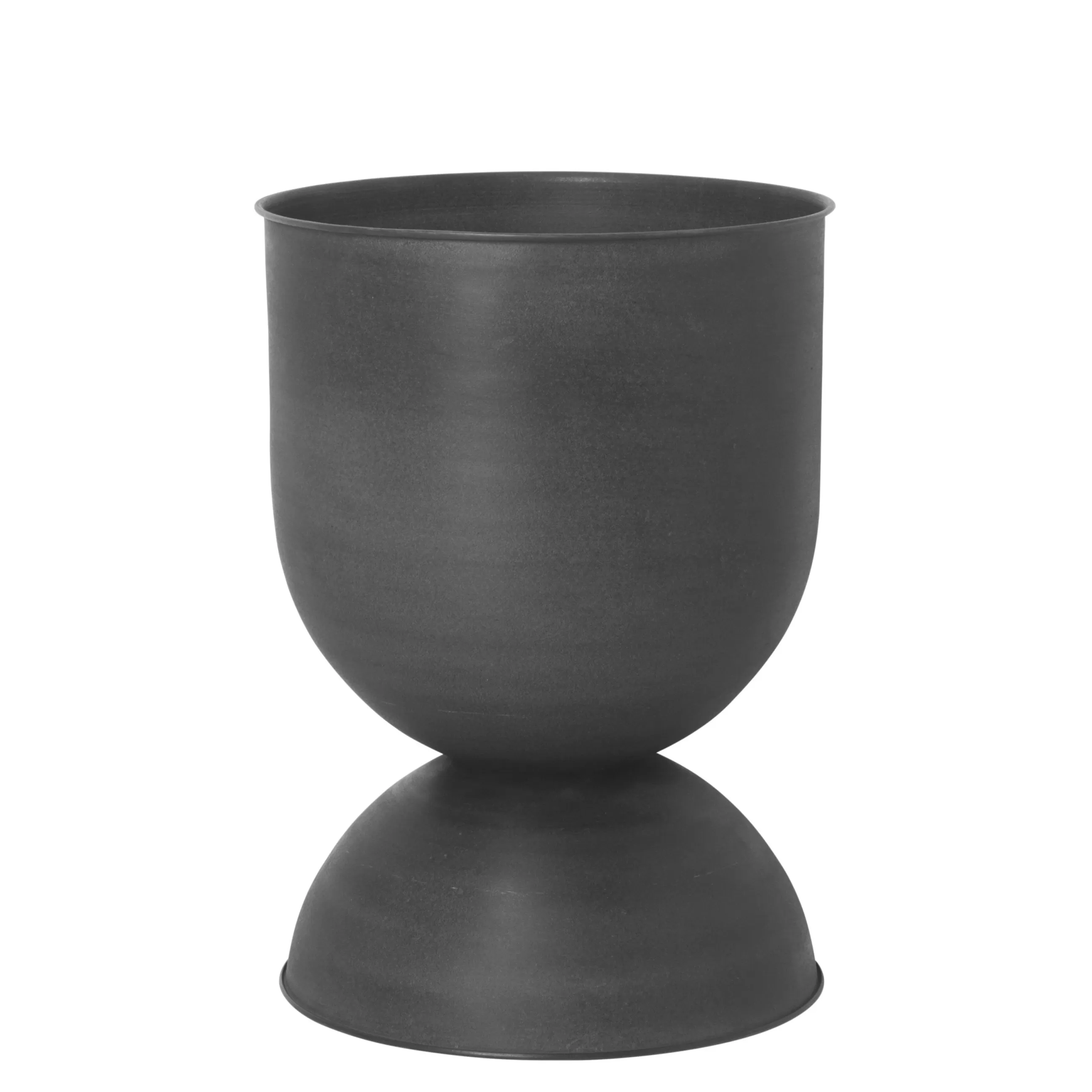 Pots Et Plantes>Ferm Living Pot De Fleurs Hourglass Mediuml Metal / Metal - O 41 X H 59 Cm - Noir