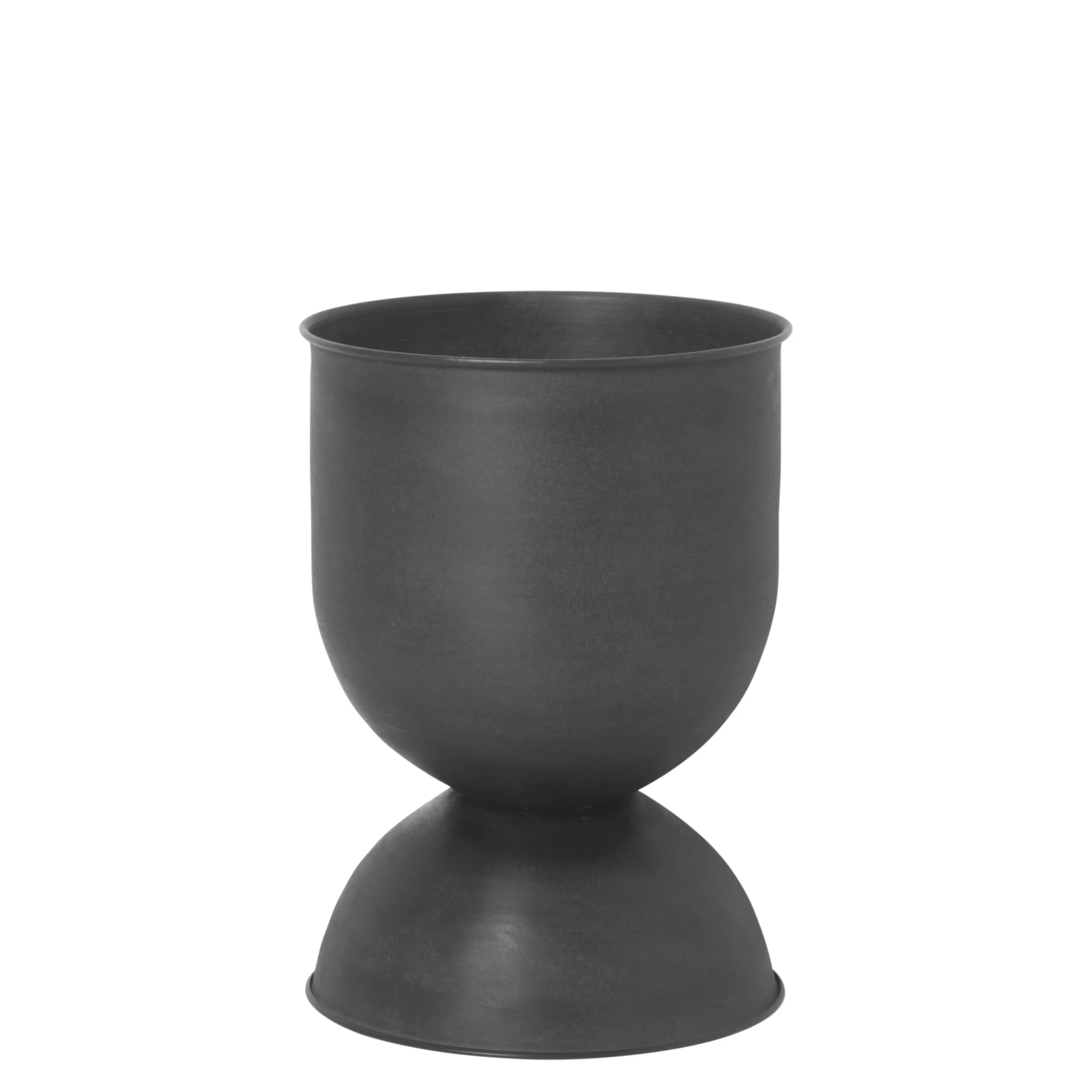 Pots Et Plantes>Ferm Living Pot De Fleurs Hourglass Small Metal / Metal - O 31 X H 42,5 Cm - Noir