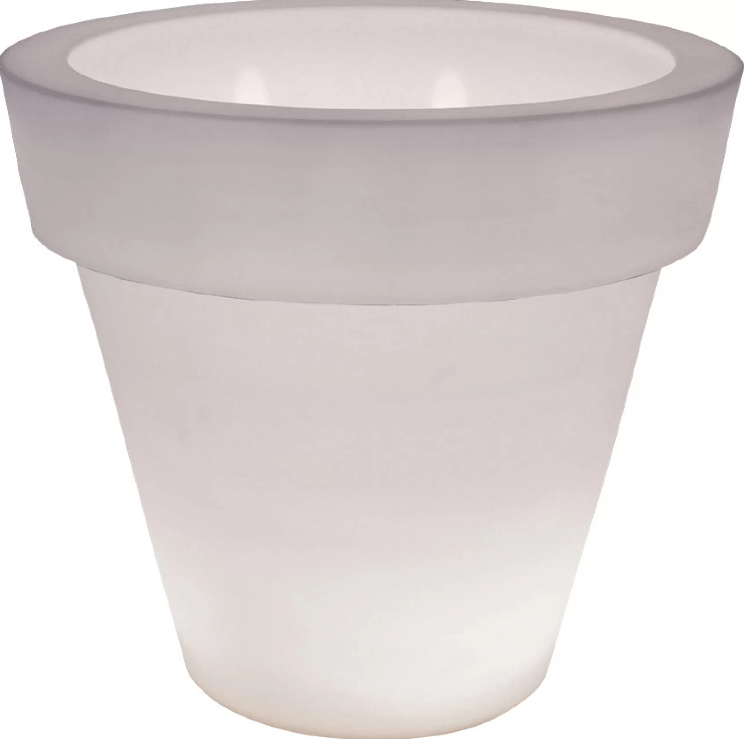 Mobilier Lumineux>Serralunga Pot De Fleurs Lumineux Vas One Light Plastique - Blanc