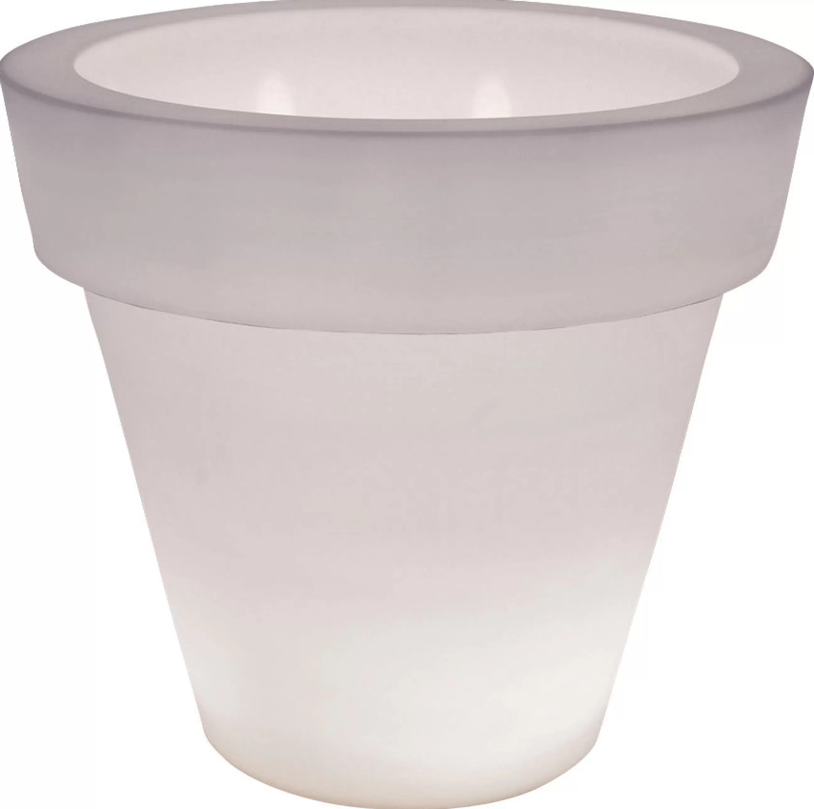 Pots Et Plantes>Serralunga Pot De Fleurs Lumineux Vas-Two Light Plastique - Blanc