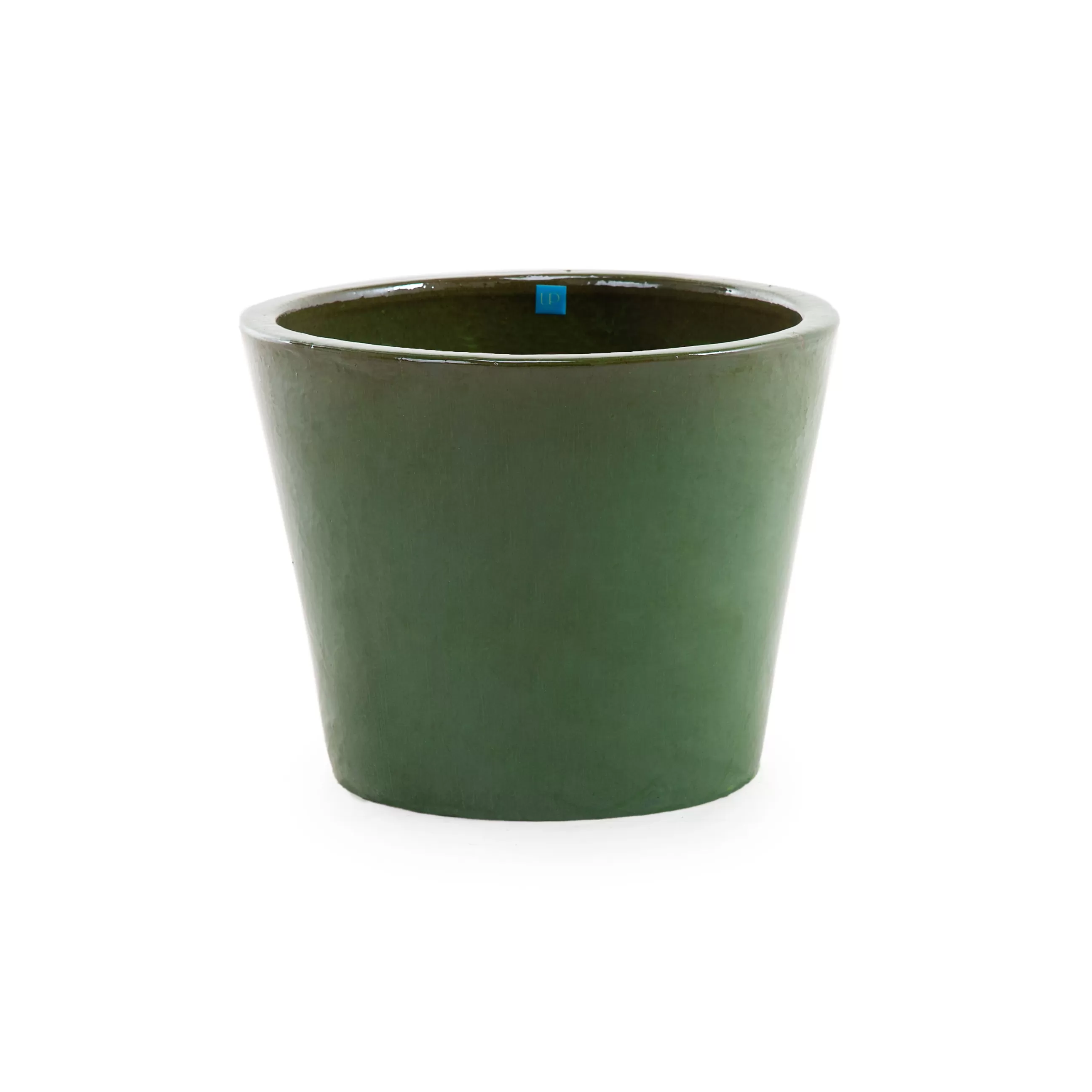 Pots Et Plantes>Unopiu Pot De Fleurs Pots Ceramique Vert / Gres Emaille - O 50 X H 40 Cm / Fait Main - Vert Olive