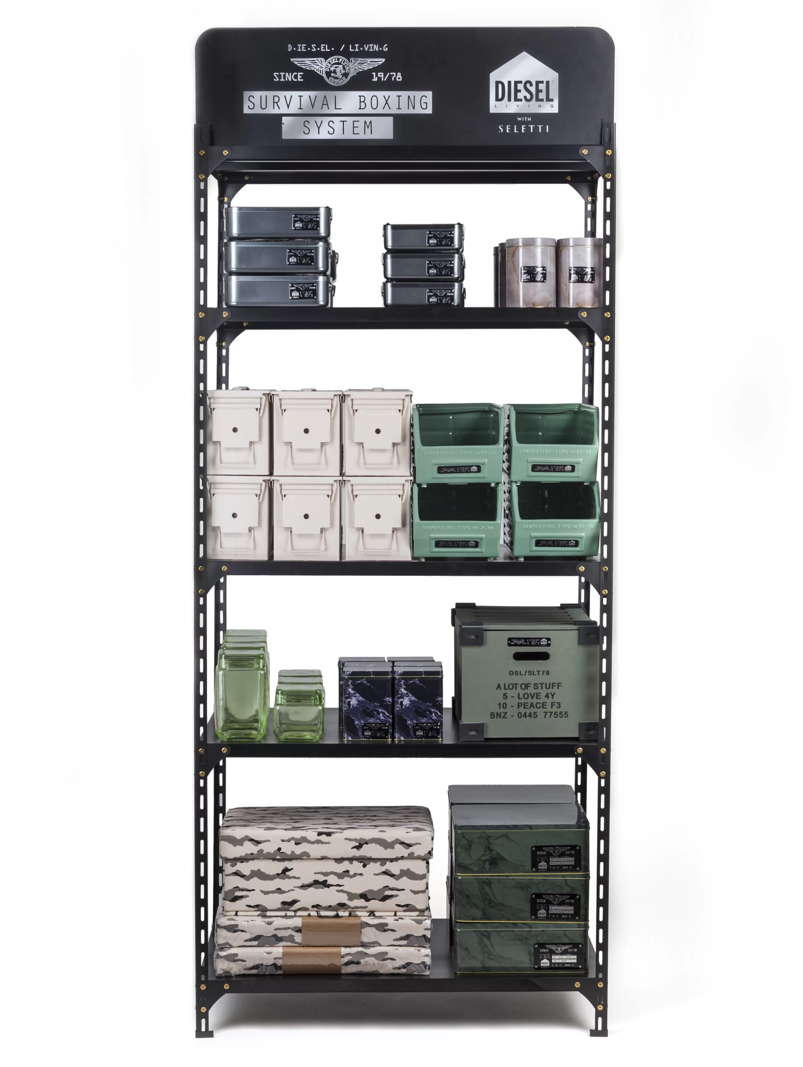 Boîtes Et Conservation>Diesel living with Seletti Pot Industrial Glass Verre/ Verre - L 11 X H 11 Cm - Vert Transparent
