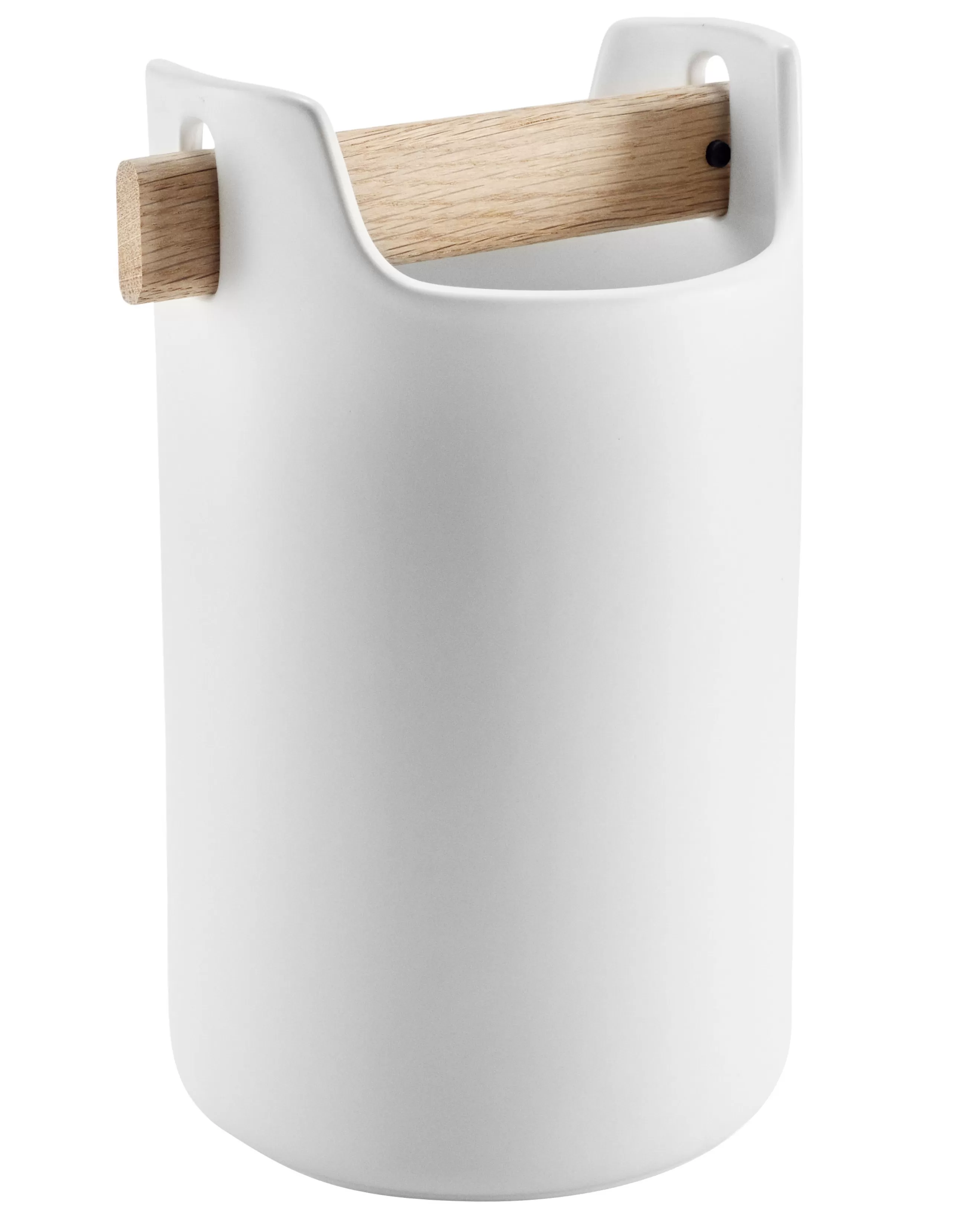 Nettoyage Et Rangement>Eva Solo Pot Toolbox Ceramique Blanc Bois Naturel / O 18 X H 20 Cm - Ceramique & Chene - Blanc - Chene