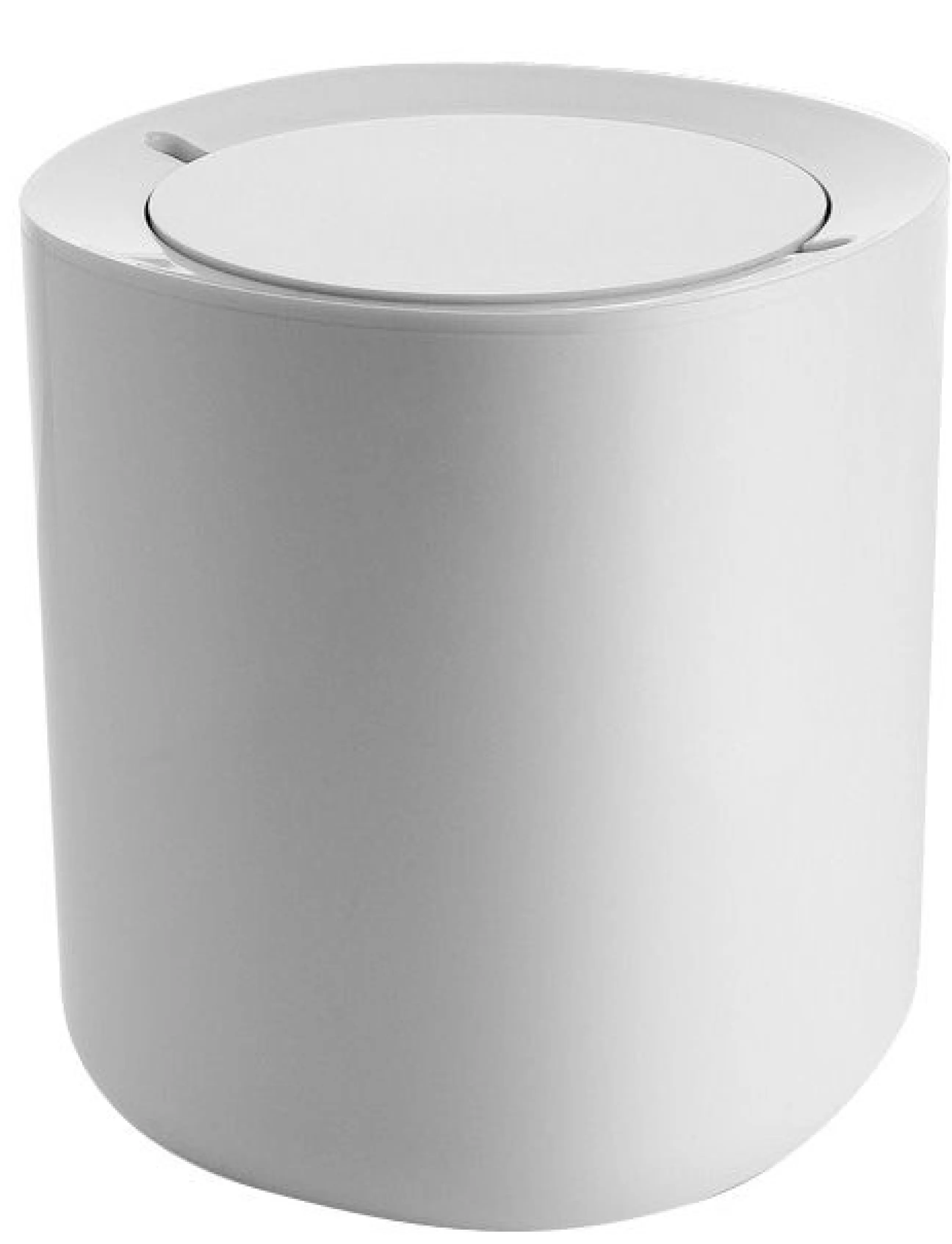 Accessoires Salle De Bains>Alessi Poubelle Birillo Plastiquesalle De Bains - H 21 Cm - Blanc