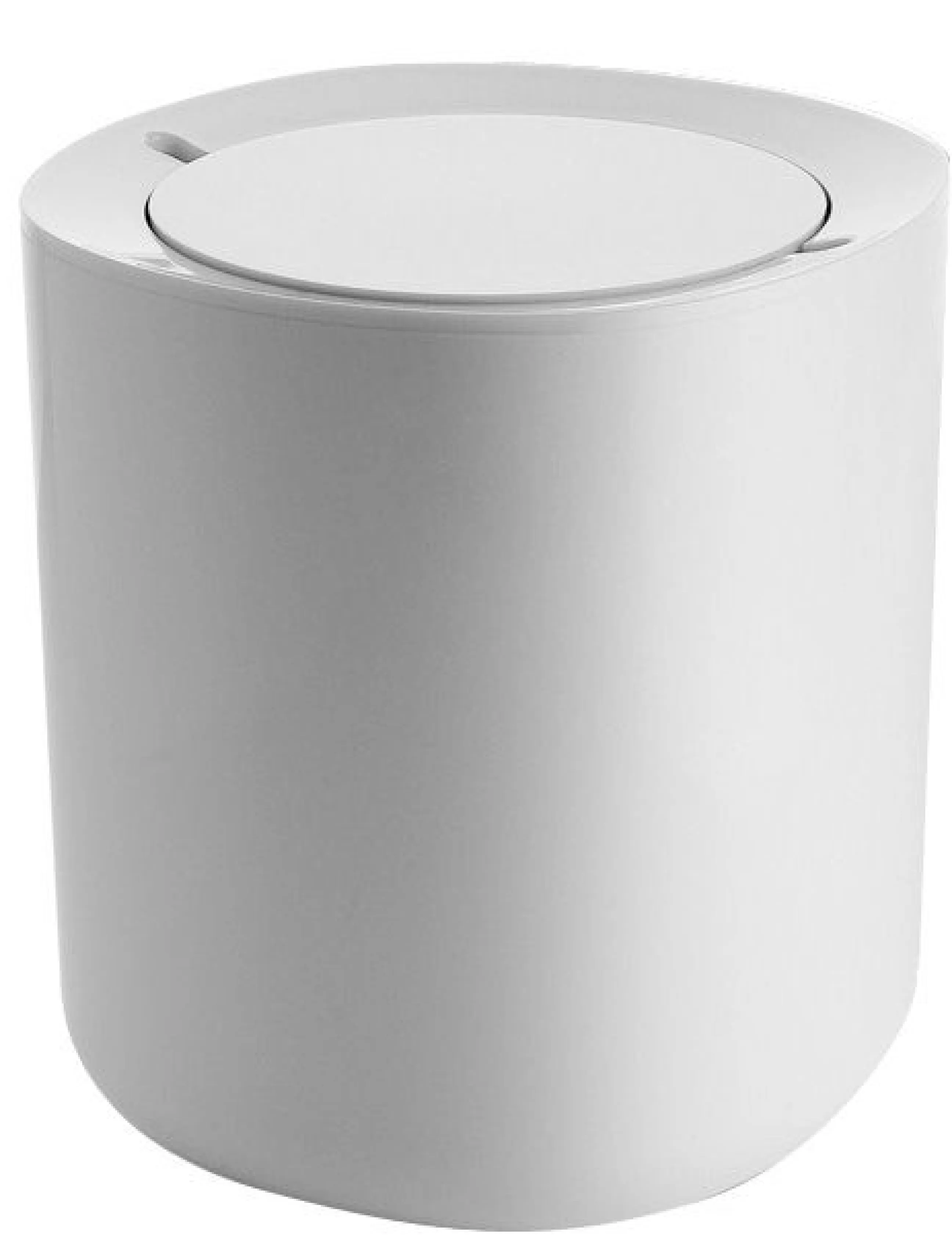 Accessoires Salle De Bains>Alessi Poubelle Birillo Plastiquesalle De Bains - H 21 Cm - Blanc