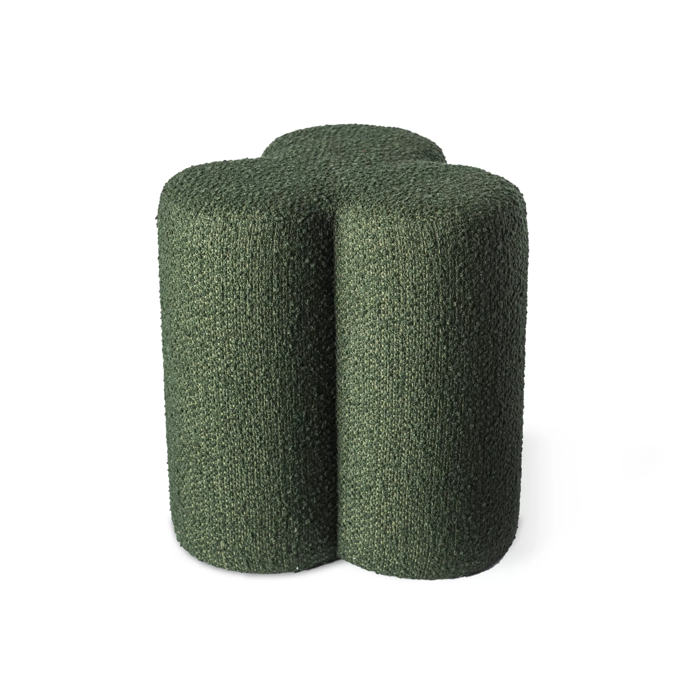 Poufs>Pols Potten Pouf Clover Tissu/ Tissu Bouclette - Vert