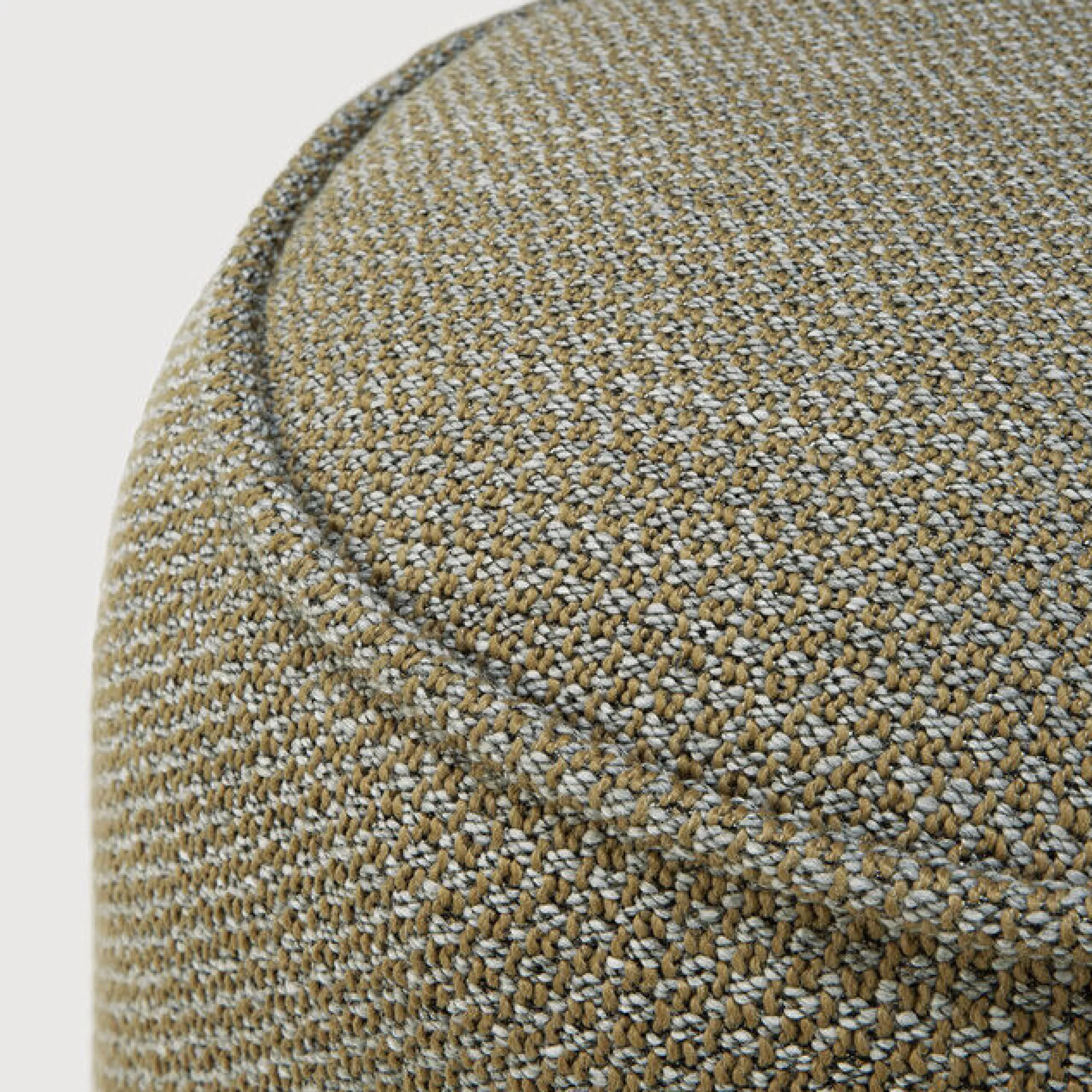 Poufs Coussins Tapis D'extérieur>Ethnicraft Pouf Donut Outdoor Tissu Marron Gris / O 50 Cm - Moka