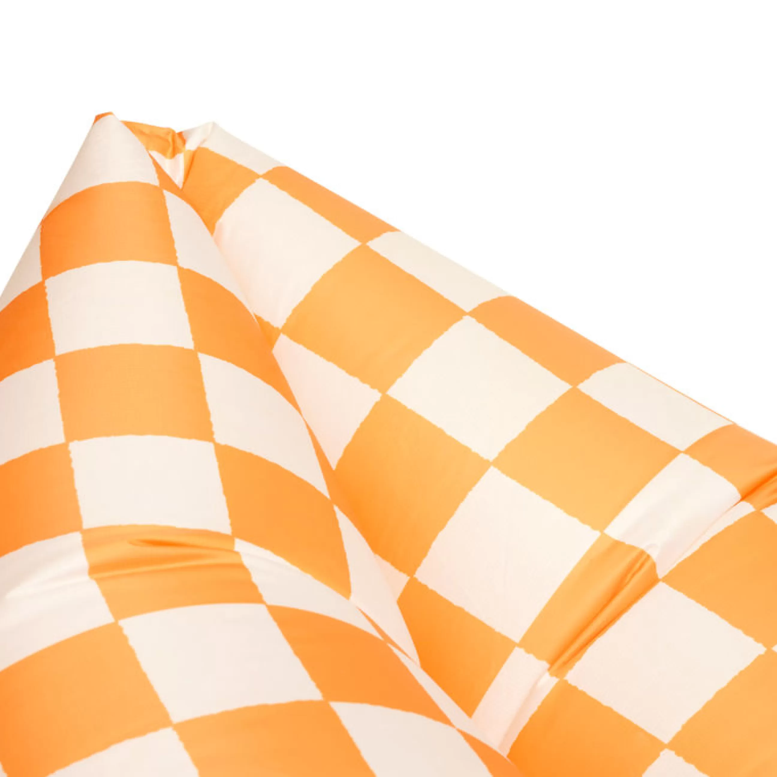 Bains De Soleil Chaises Longues Et Hamacs>Fatboy Pouf Gonflable Lamzac 3.0 Tissu Orange / L 200 Cm - Polyester - Blanc - Orange