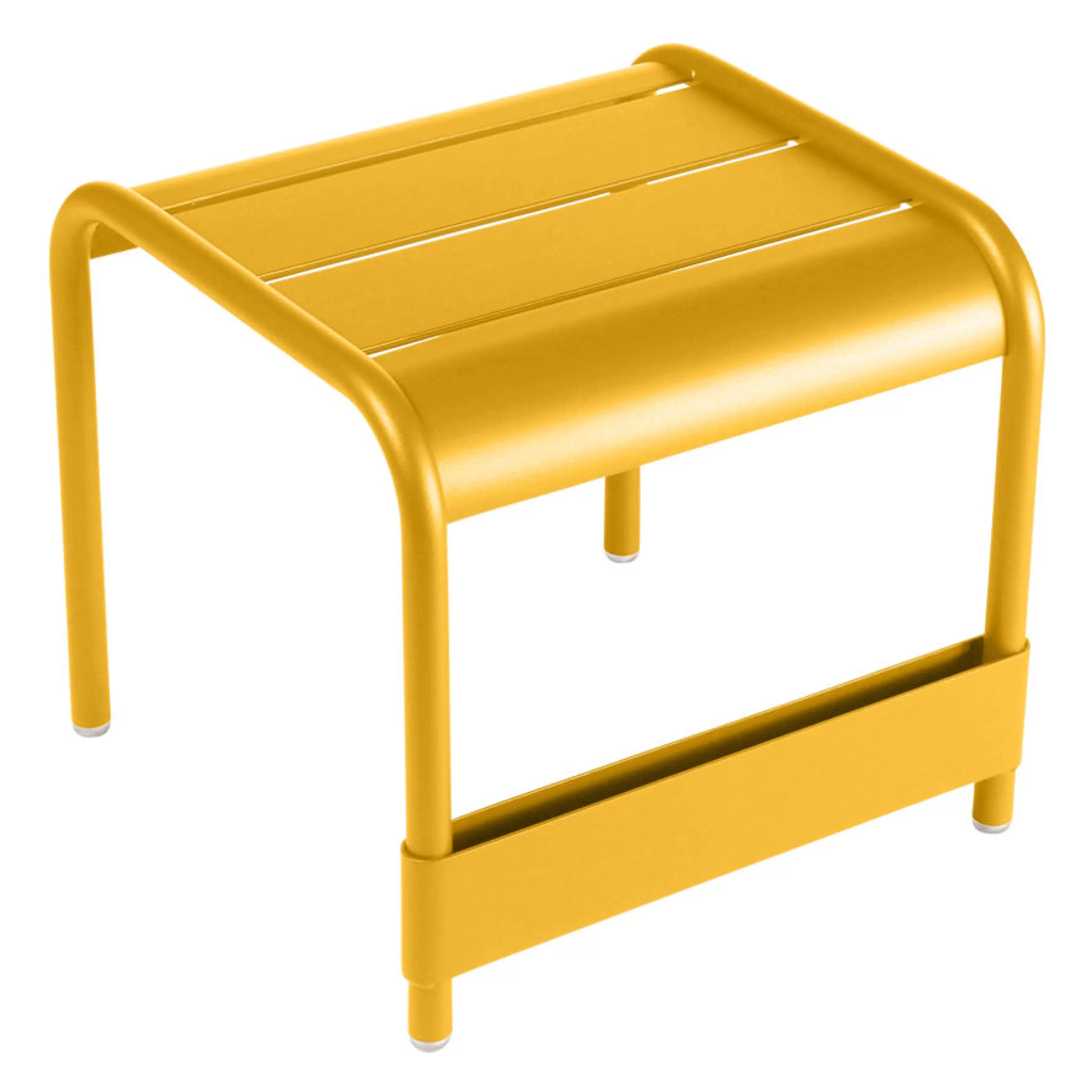 Poufs>Fermob Pouf Luxembourg Metal Jaune / Table D'Appoint - L 42 Cm - Miel Texture