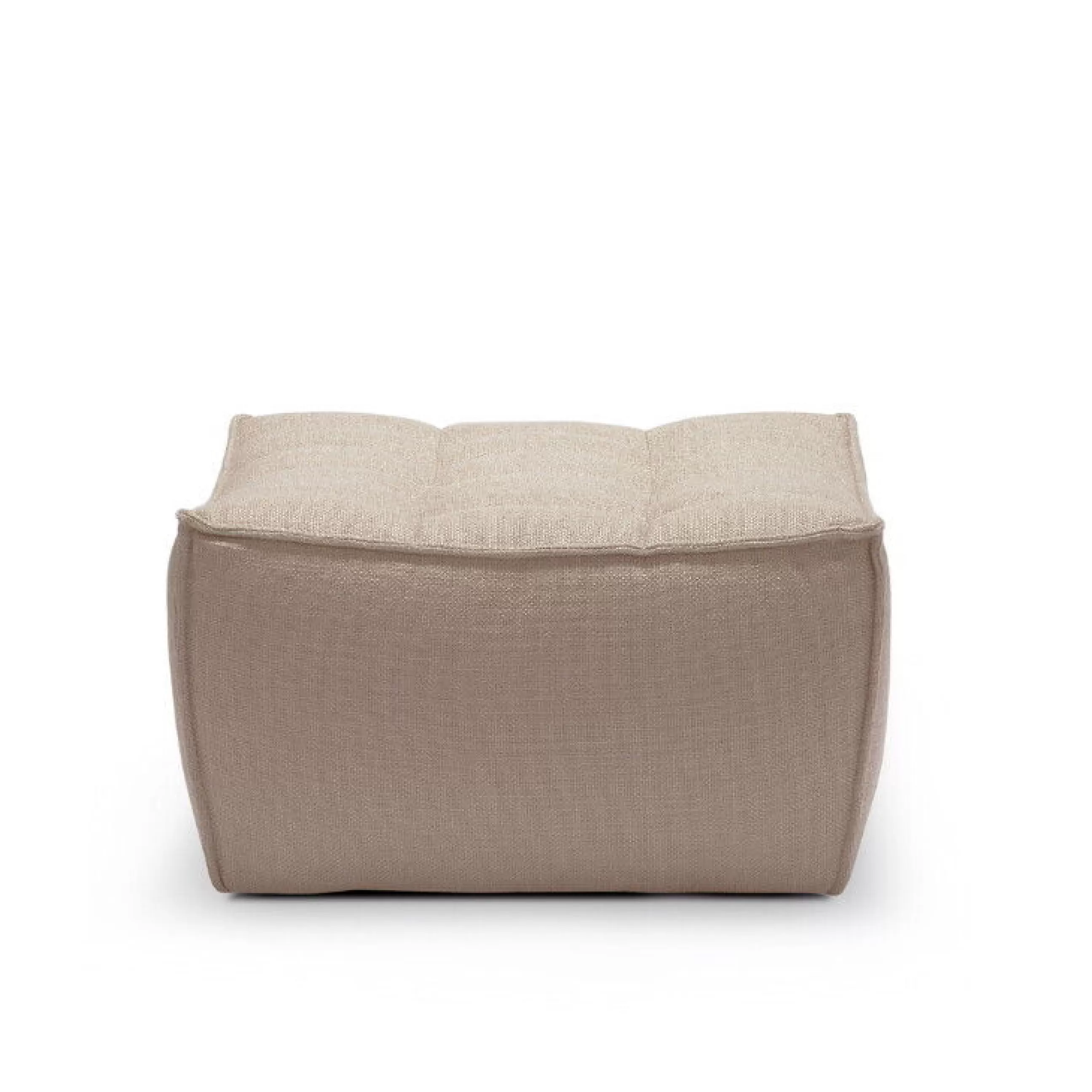 Poufs>Ethnicraft Pouf N701 Tissu/ 70 X 70 Cm - Beige