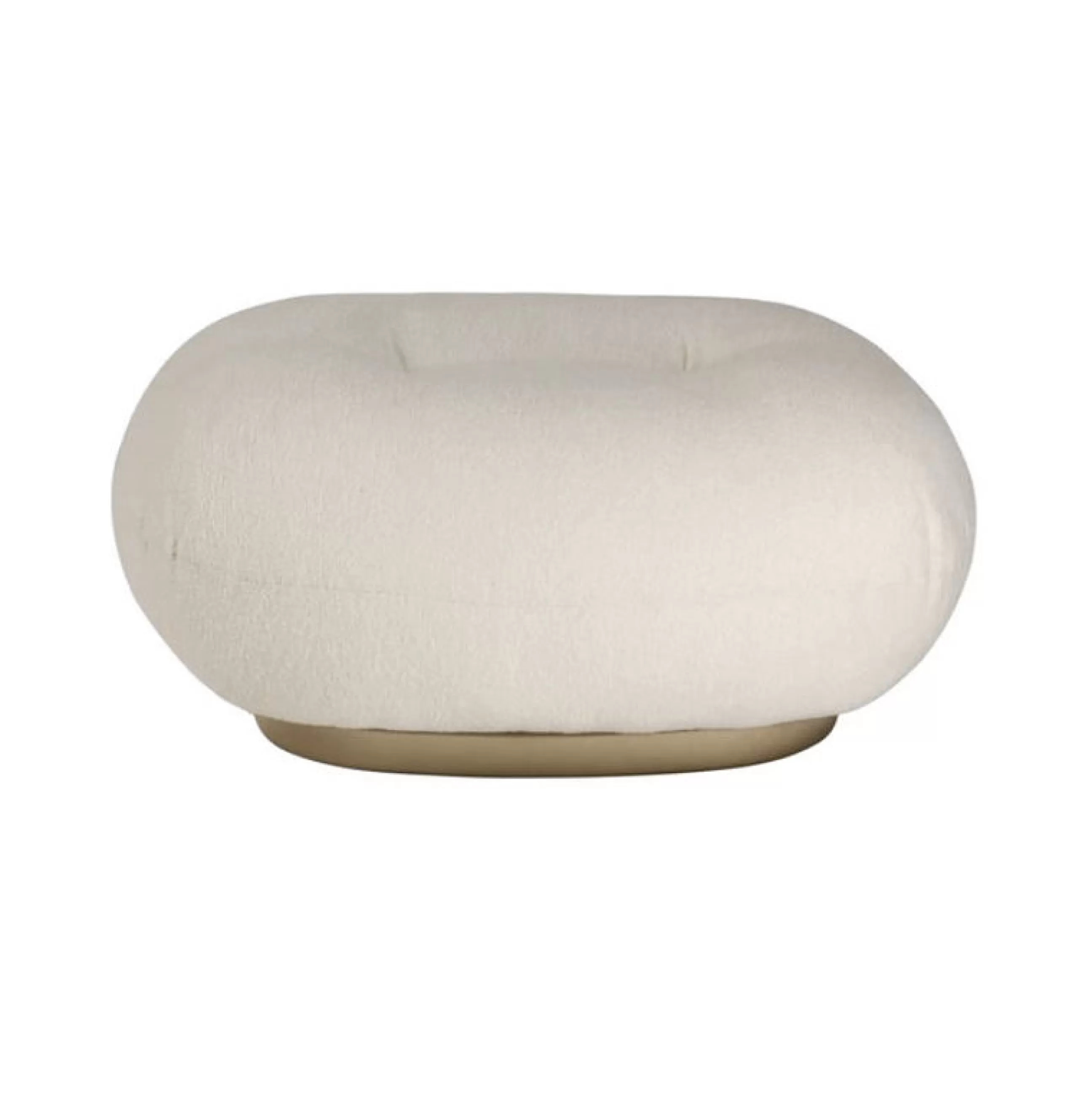 Poufs>Gubi Pouf Pacha Tissu Blanc / Pierre Paulin - Reedition 1975 - Blanc - Or