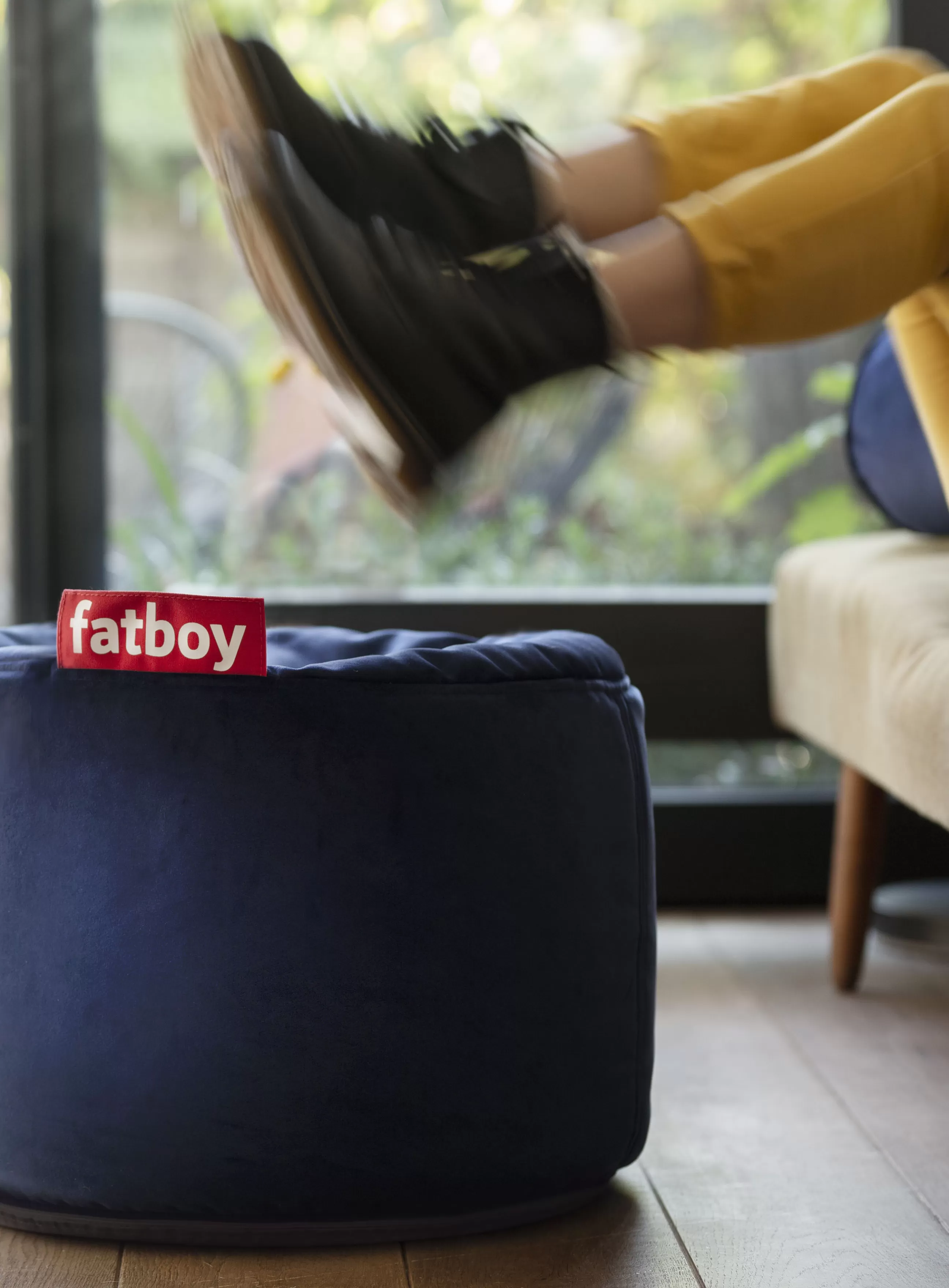 Poufs>Fatboy Pouf Point Velvet Tissu Vert / Velours Recycle - O 50 Cm - Vert Sauge