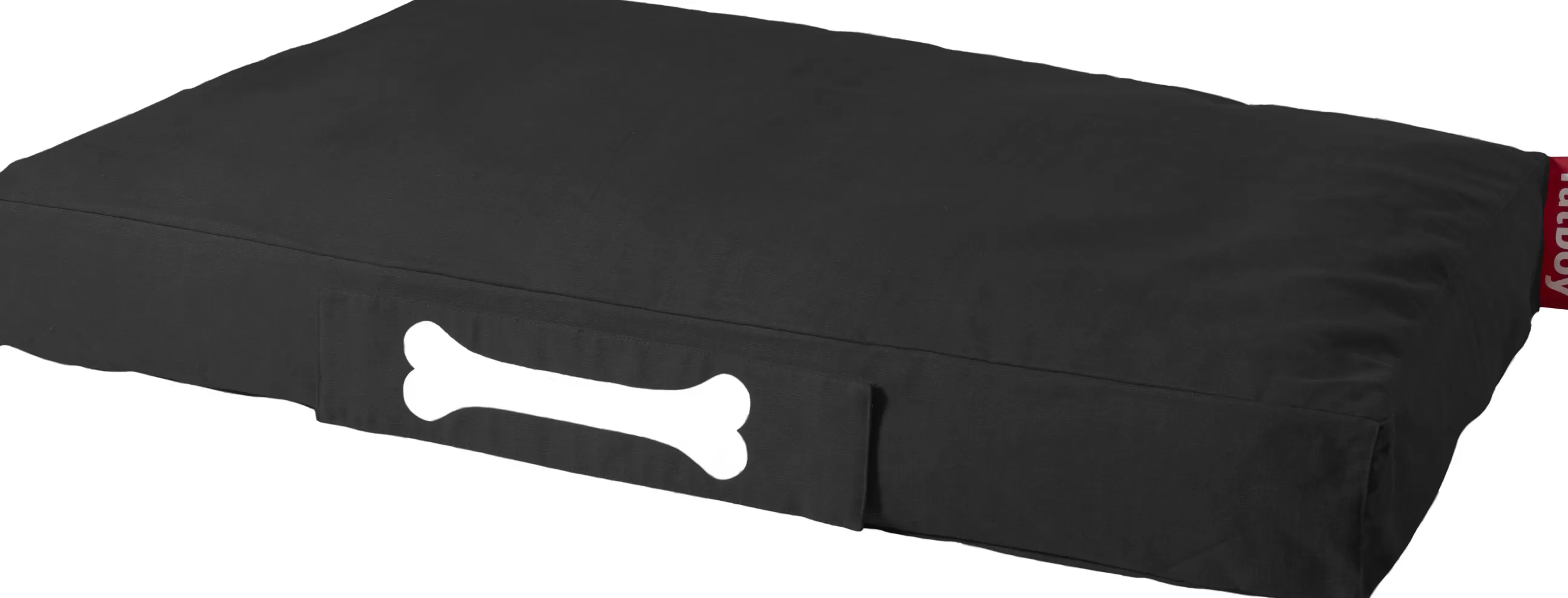 Chiens Chats Cie>Fatboy Pouf Pour Chien Doggielounge Large Tissu/ Coton Stonewashed - 80 X 120 Cm - Noir