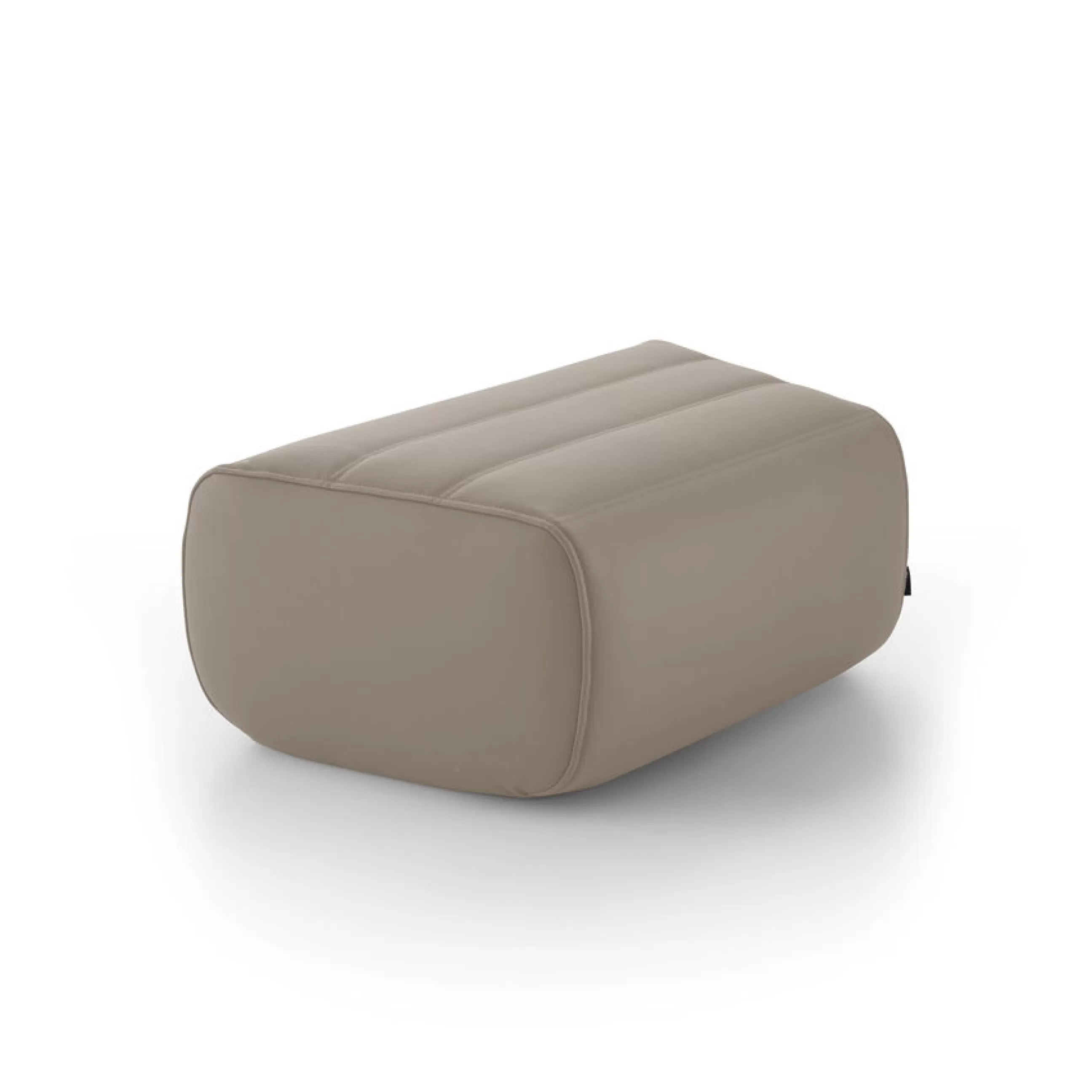 Poufs>Cinna Pouf Saparella Cuir Beige (1965) / Similicuir - 78 X 52 Cm - Taupe