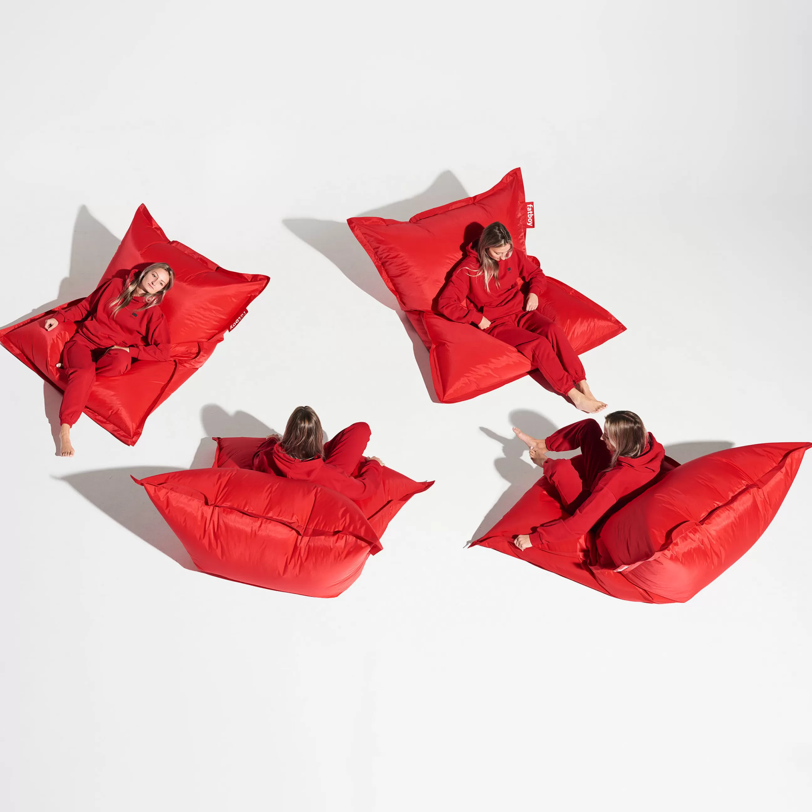 Poufs>Fatboy Pouf The Original Tissu/ Nylon - 140 X 180 Cm - Rouge