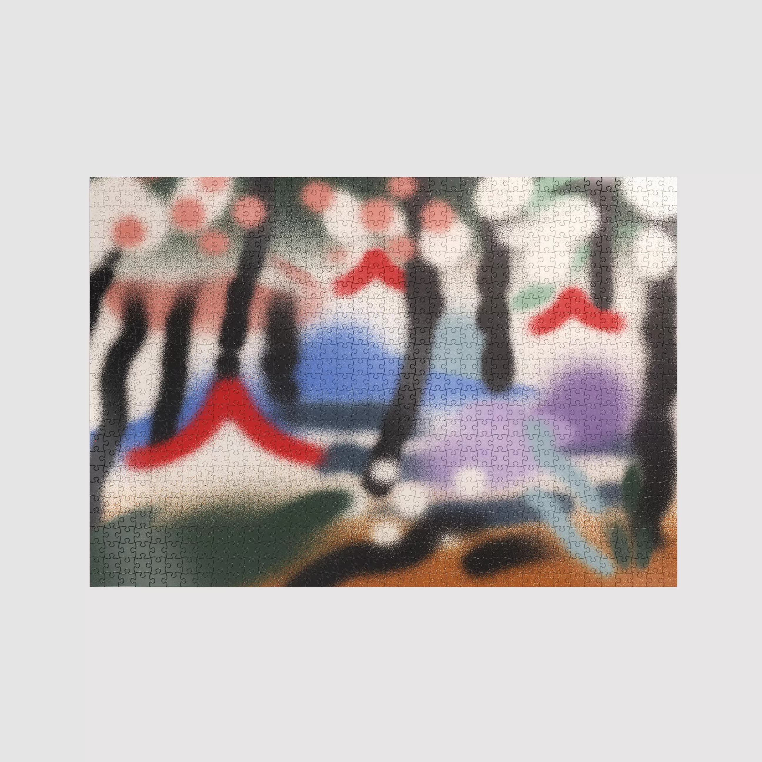 Jeux Et Loisirs>SULO Puzzle Paysage 465 Par Alexis Jamet Papier Rouge / 1000 Pieces -49X65 Cm / Edition Limitee - Bleu - Noir - Rouge