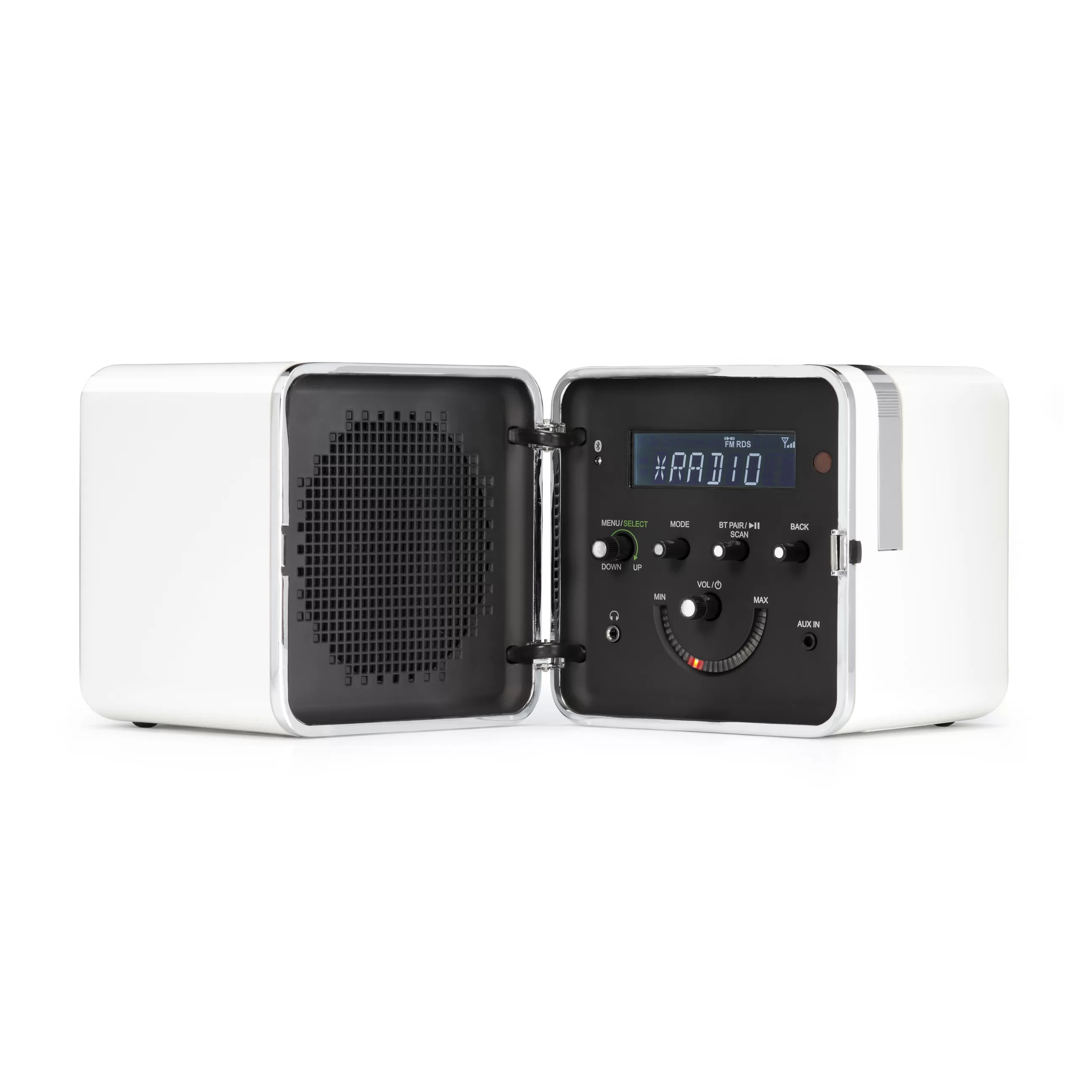 Enceintes Audio Son>Brionvega Radio Portable Radio.Cubo 50 Plastique Blanc / Enceinte Bluetooth - 1964 - Blanc Neige