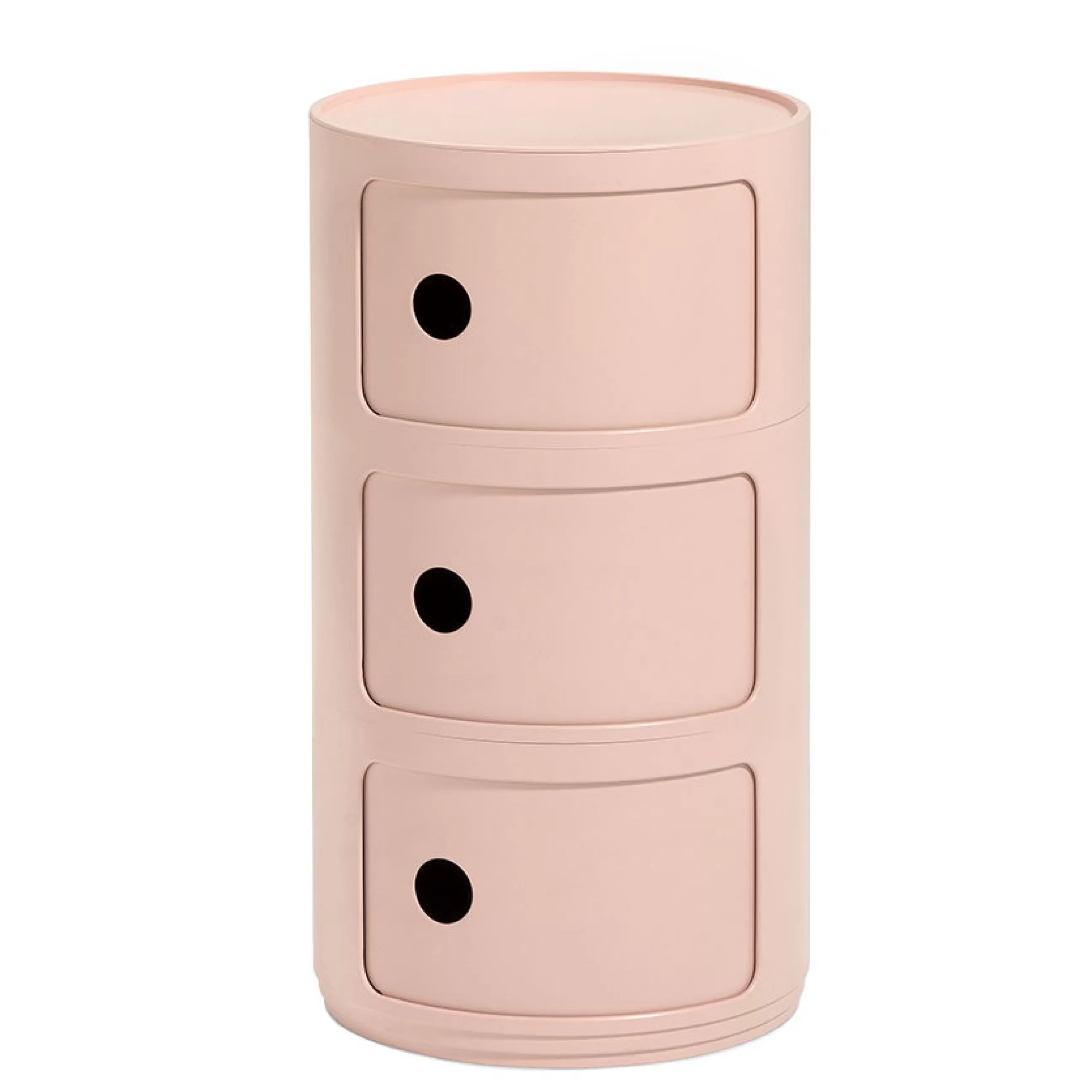 Meubles De Rangement>Kartell Rangement Componibili Bio Plastique/ 3 Tiroirs - Materiau Naturel & Biodegradable - Rose