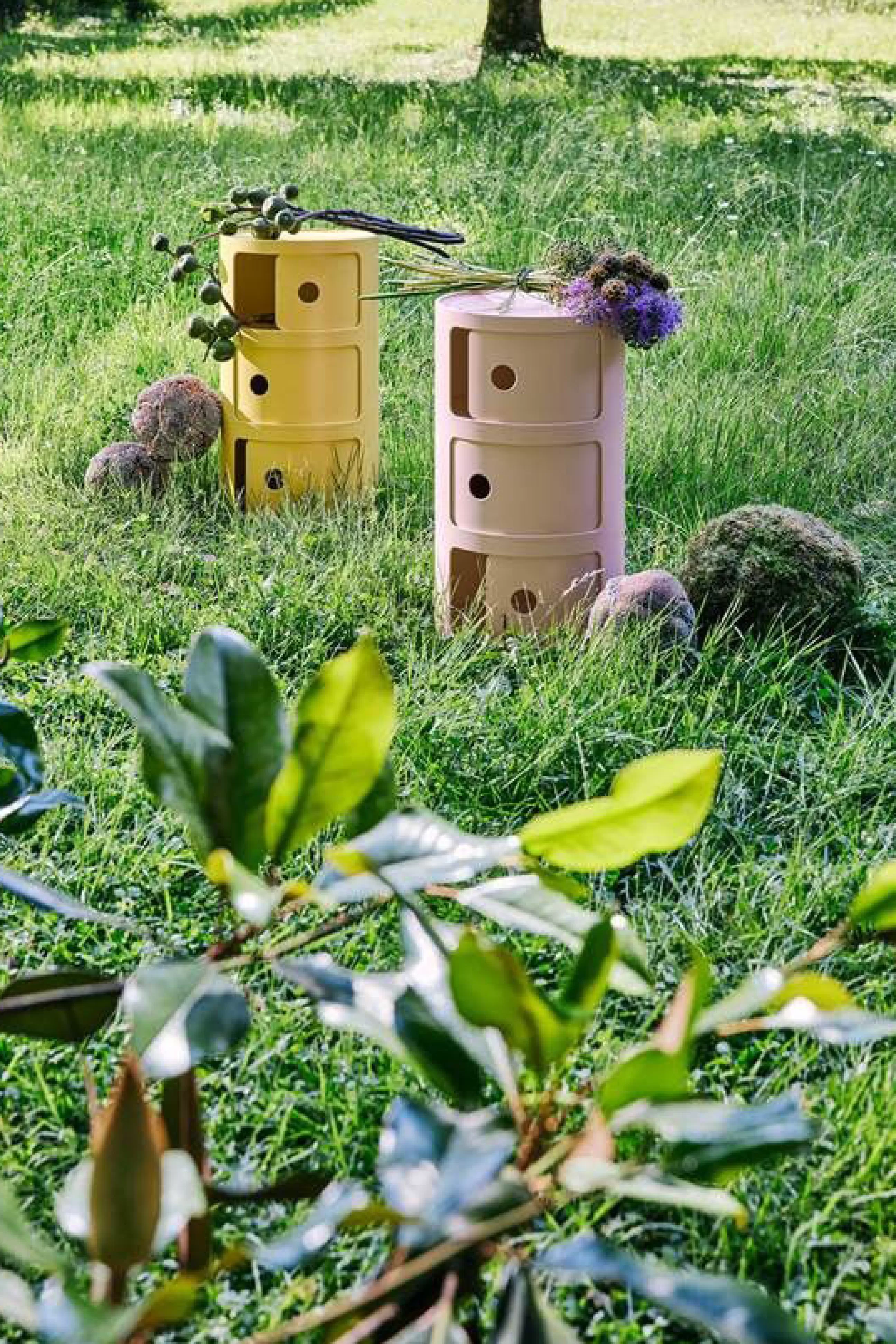 Meubles De Rangement>Kartell Rangement Componibili Bio Plastique/ 3 Tiroirs - Materiau Naturel & Biodegradable - Rose
