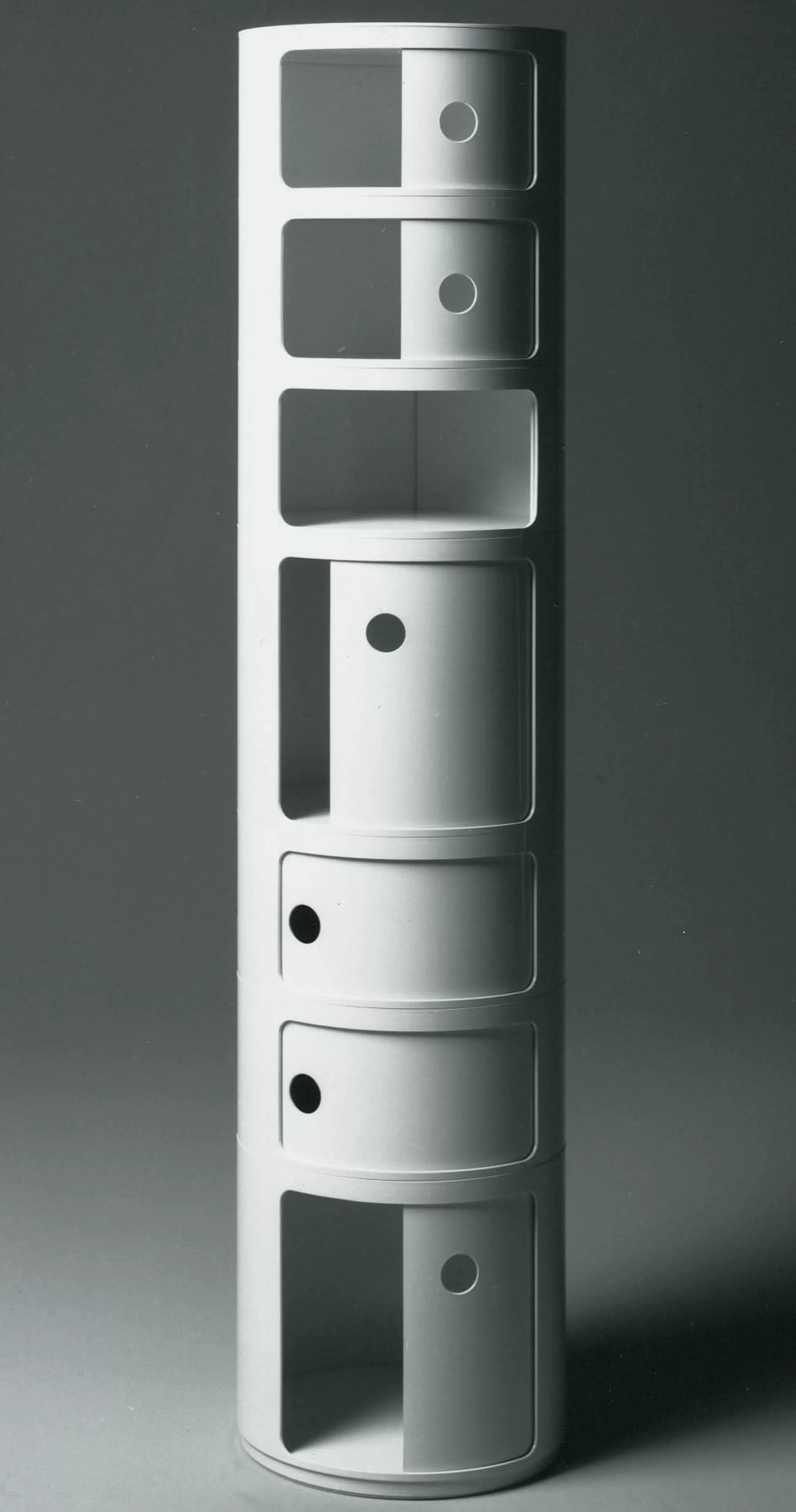 Meubles De Rangement>Kartell Rangement Componibili Plastique Blanc / 2 Tiroirs - H 40 Cm - Blanc Brillant